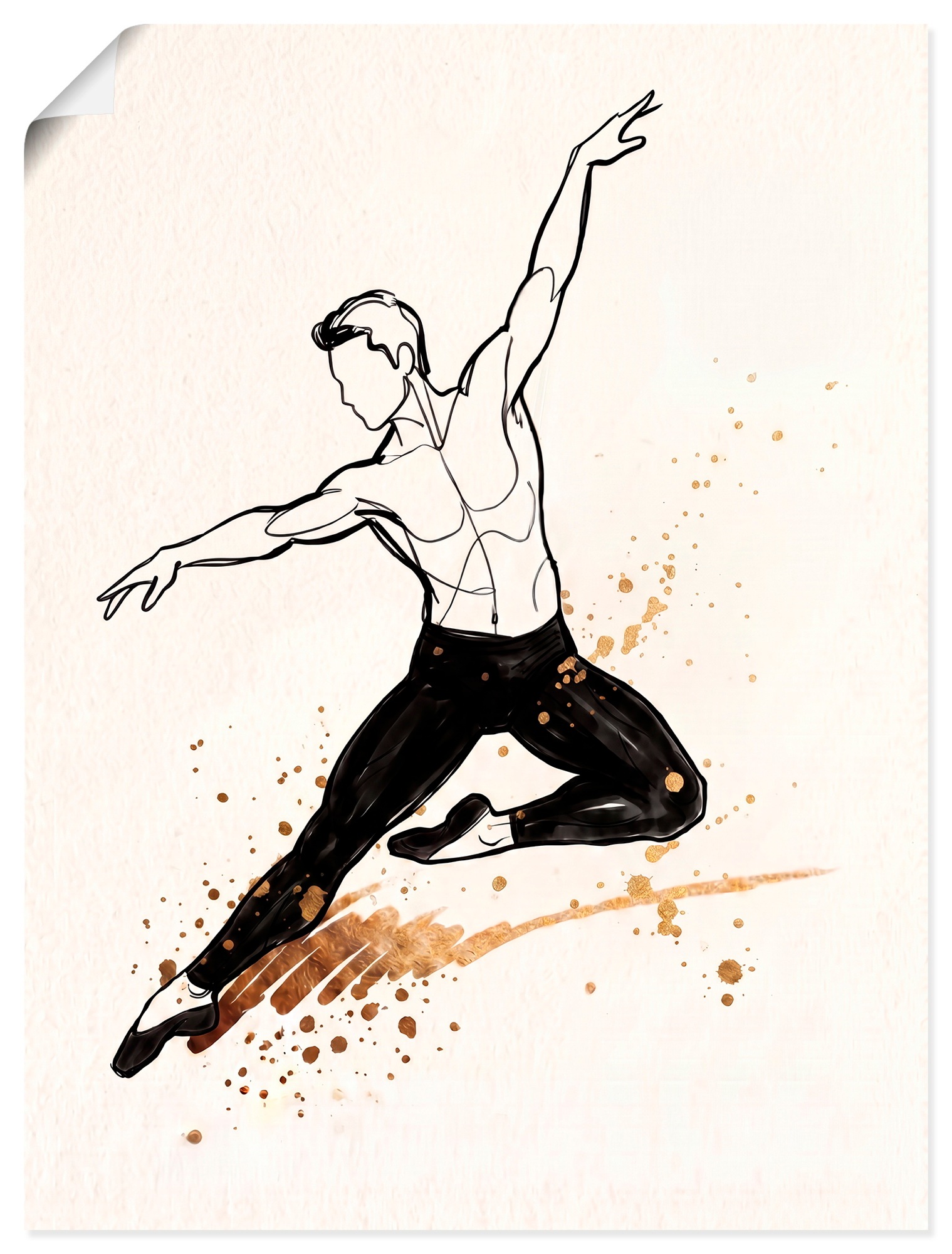 Image of GOODproduct Wandbild "Ballet III" Tanz 1 Stk. tlg. als Poster oder Leinwandbild in versch. Grössen