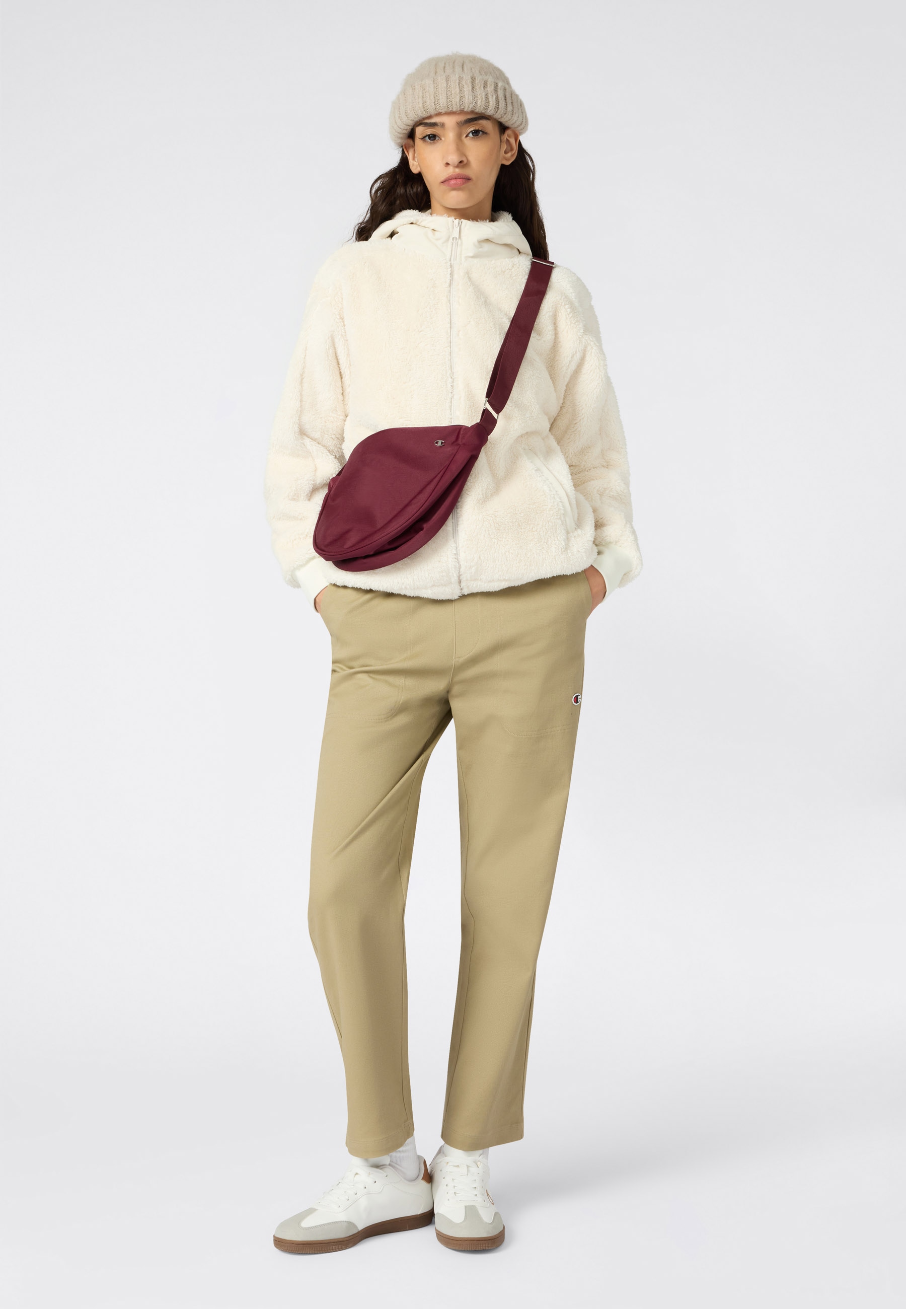 Champion Veste polaire »Polar Full Zip Hoodie« leichtes Gewicht, aus Polyester und Baumwolle, 1-teiliges Design