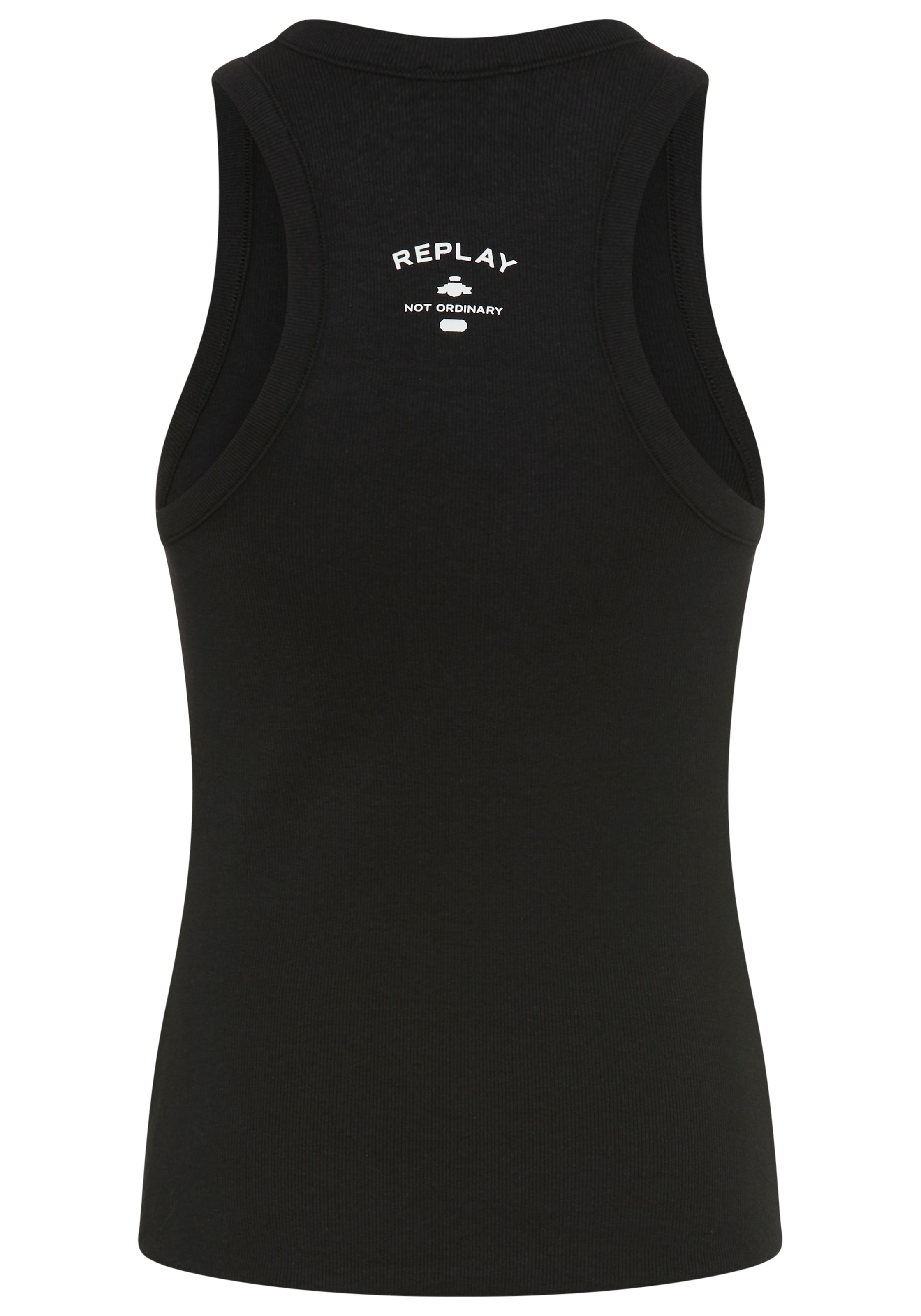 Replay Débardeur à côtes en coupe slim fit