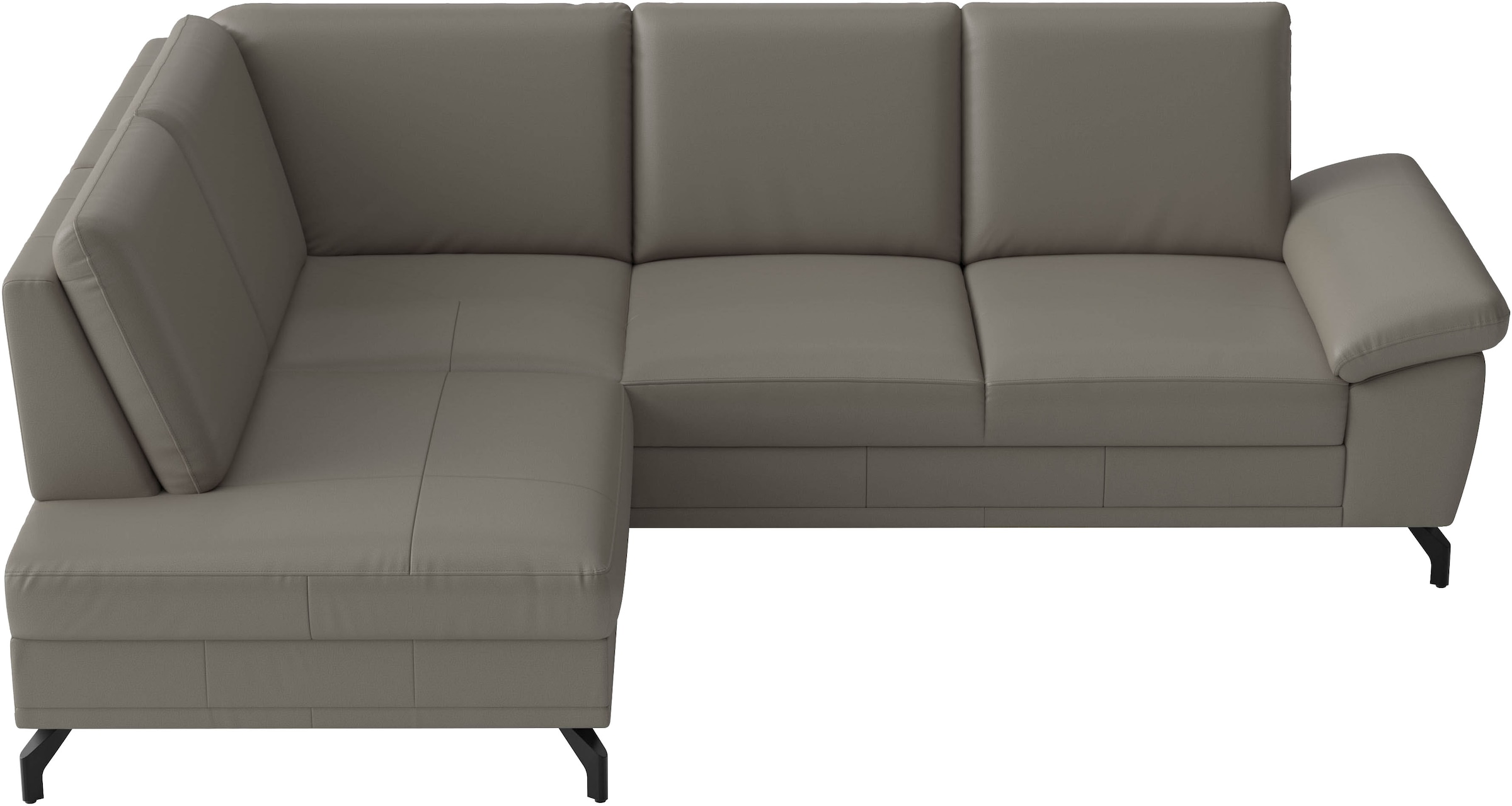 Image of sit&more Ecksofa "Chelsea L-Form, B: 249 cm, Armteil- & Sitztiefenverstellung, Leder" Couch optional mit Schlaffunktion und Bettkasten, Sitzhöhe 45 cm