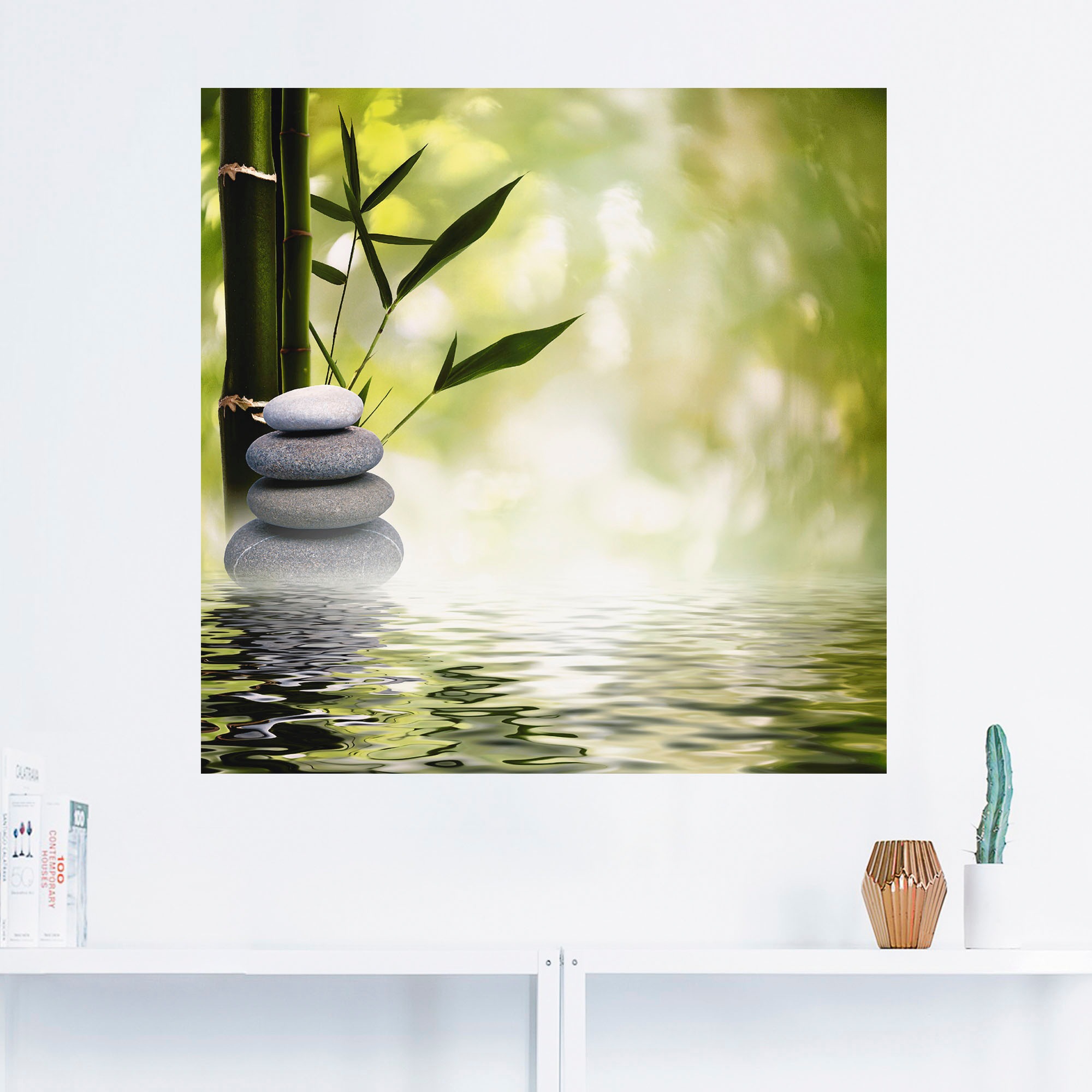 Artland Wandbild »Asiatische Spa, Leinwandbild, als Poster kaufen in Alubild, Wandaufkleber Spa oder Grössen versch. (1 Steine«, St.)