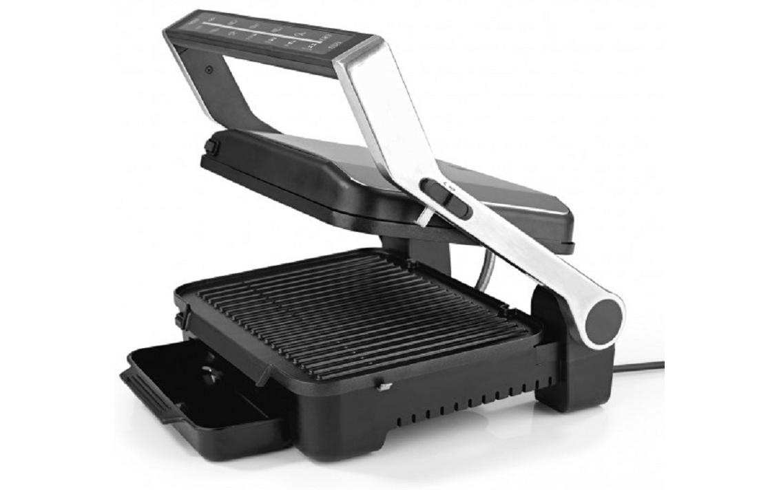 MAXXMEE Kontaktgrill »Digital 2000 W, Edelstahlfarben/Schwarz«, 2000 W