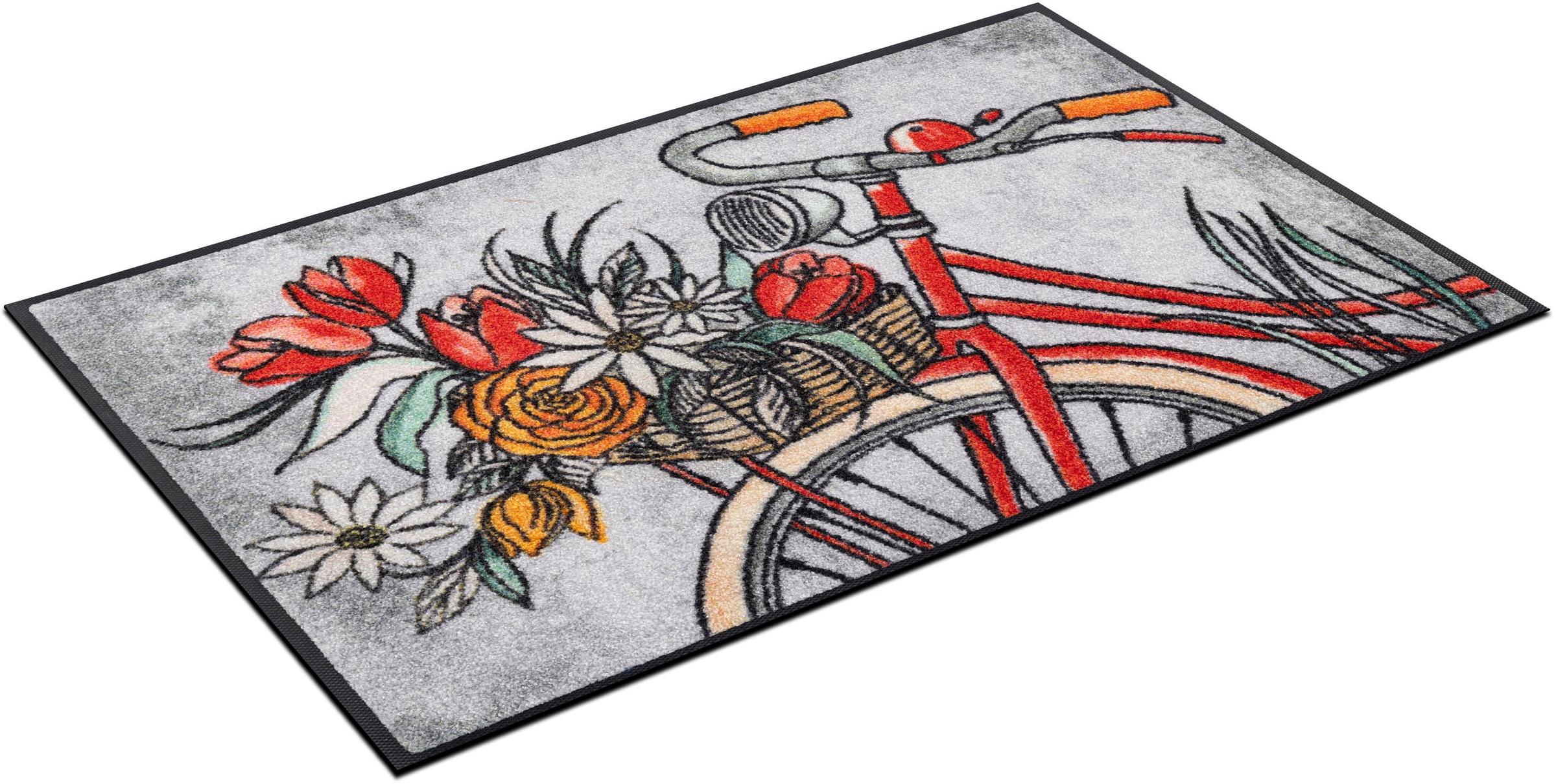 wash+dry by Kleen-Tex Fussmatte »Flower Cruiser«, rechteckig, 7 mm Höhe