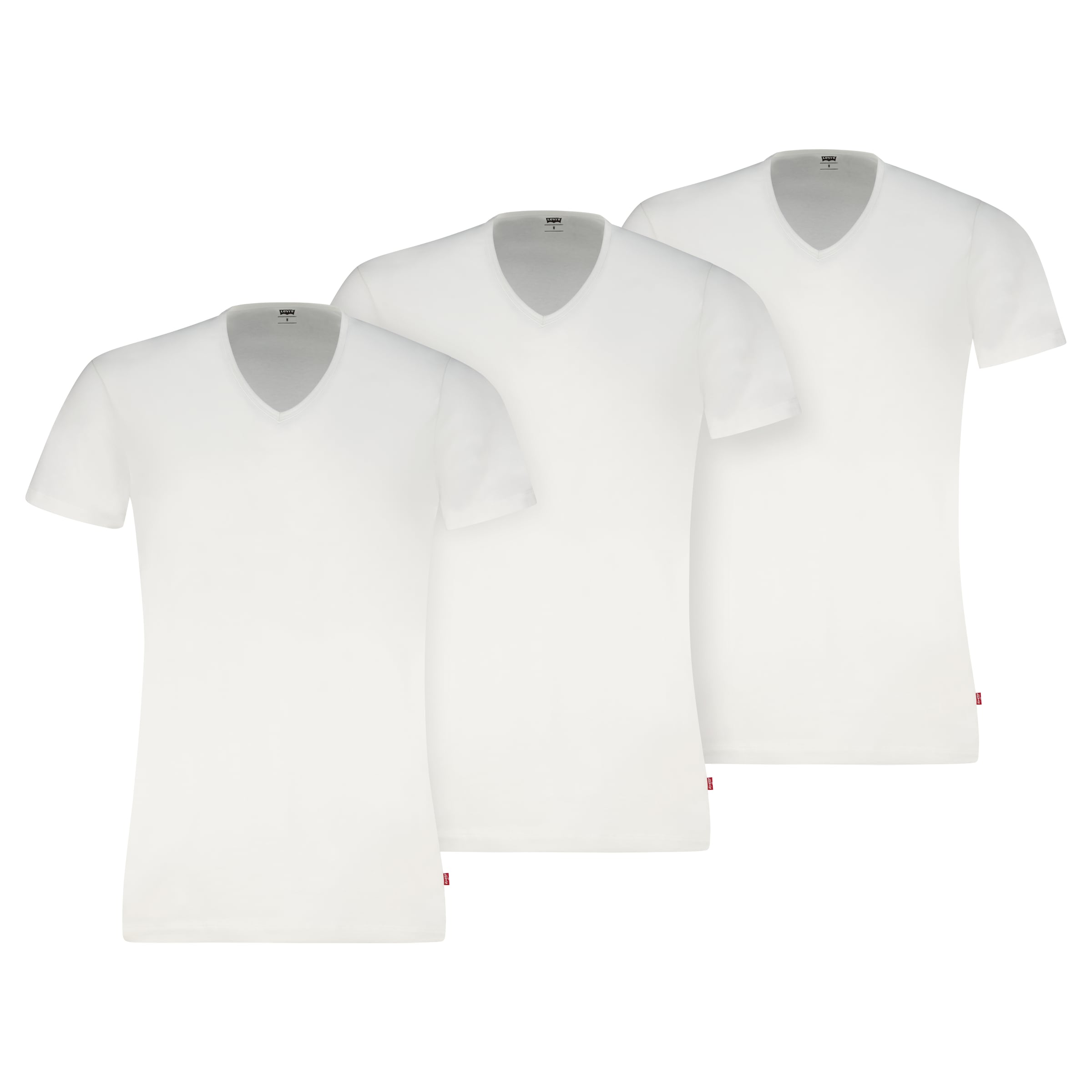 Image of Levis V-Shirt 3er Pack, mit V-Ausschnitt und kurzem Arm, Cotton-Mix
