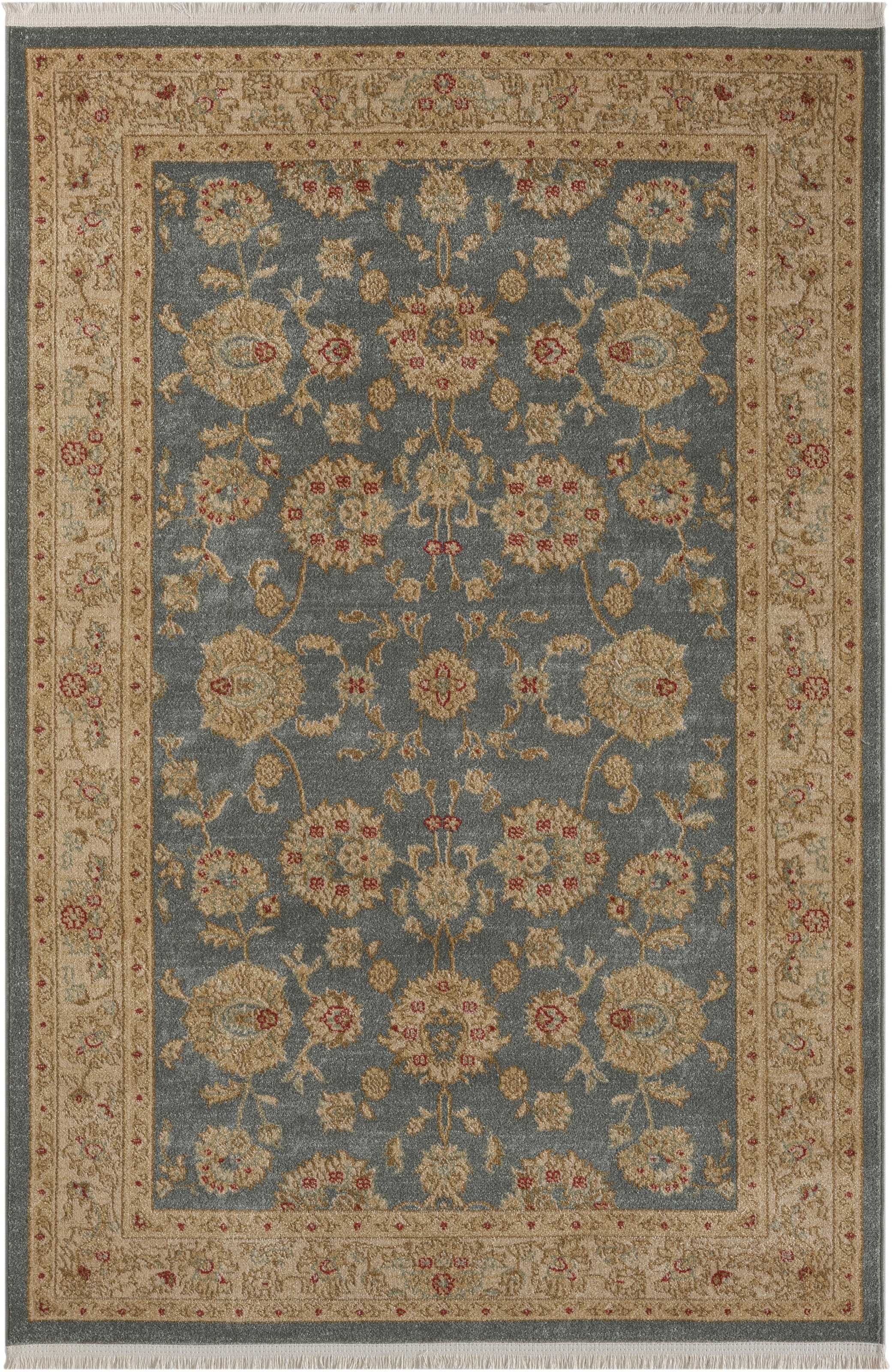 Myflair Möbel & Accessoires Teppich »Maryam 5« rechteckig 7,5 mm Höhe Kurzflor, Orient Optik, edler Glanz, mit Fransen, besonders weich