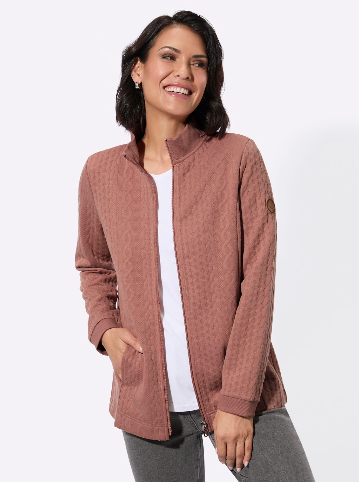 Casual Looks Veste chemise »Jacquard-Shirtjacke« 1