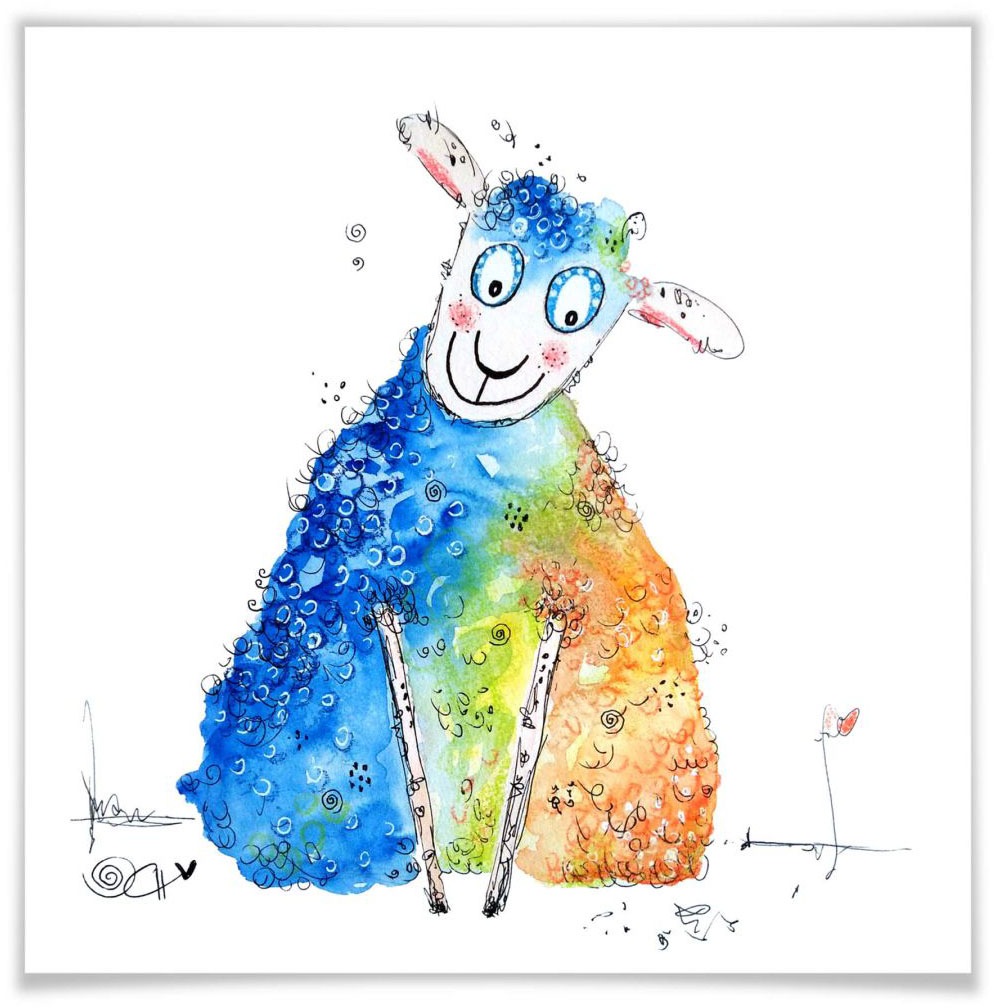 Image of Wall-Art Poster »Schlaf Schaf«, Kinder, (1 St.), Poster, Wandbild, Bild, Wandposter bei Ackermann Versand Schweiz