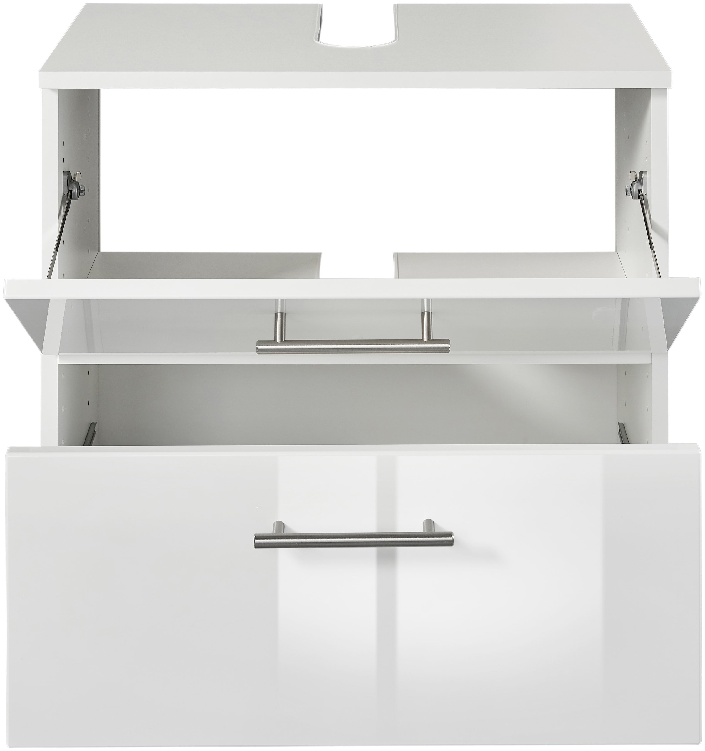 welltime Waschbeckenunterschrank »Trento, verschiedene Ausführungen und Farben«, Badmöbel, Breite 60 cm, Beckenunterschrank auf Füssen, Made in Germany