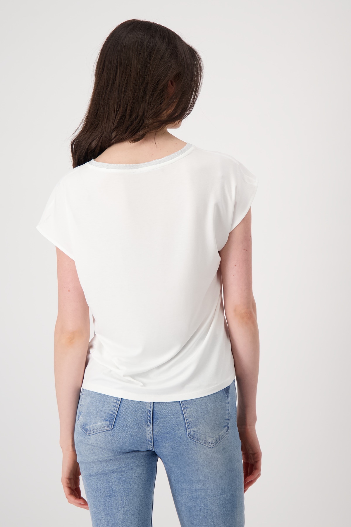 Monari Schlupfbluse mit aufgesetzter Schmucktasche