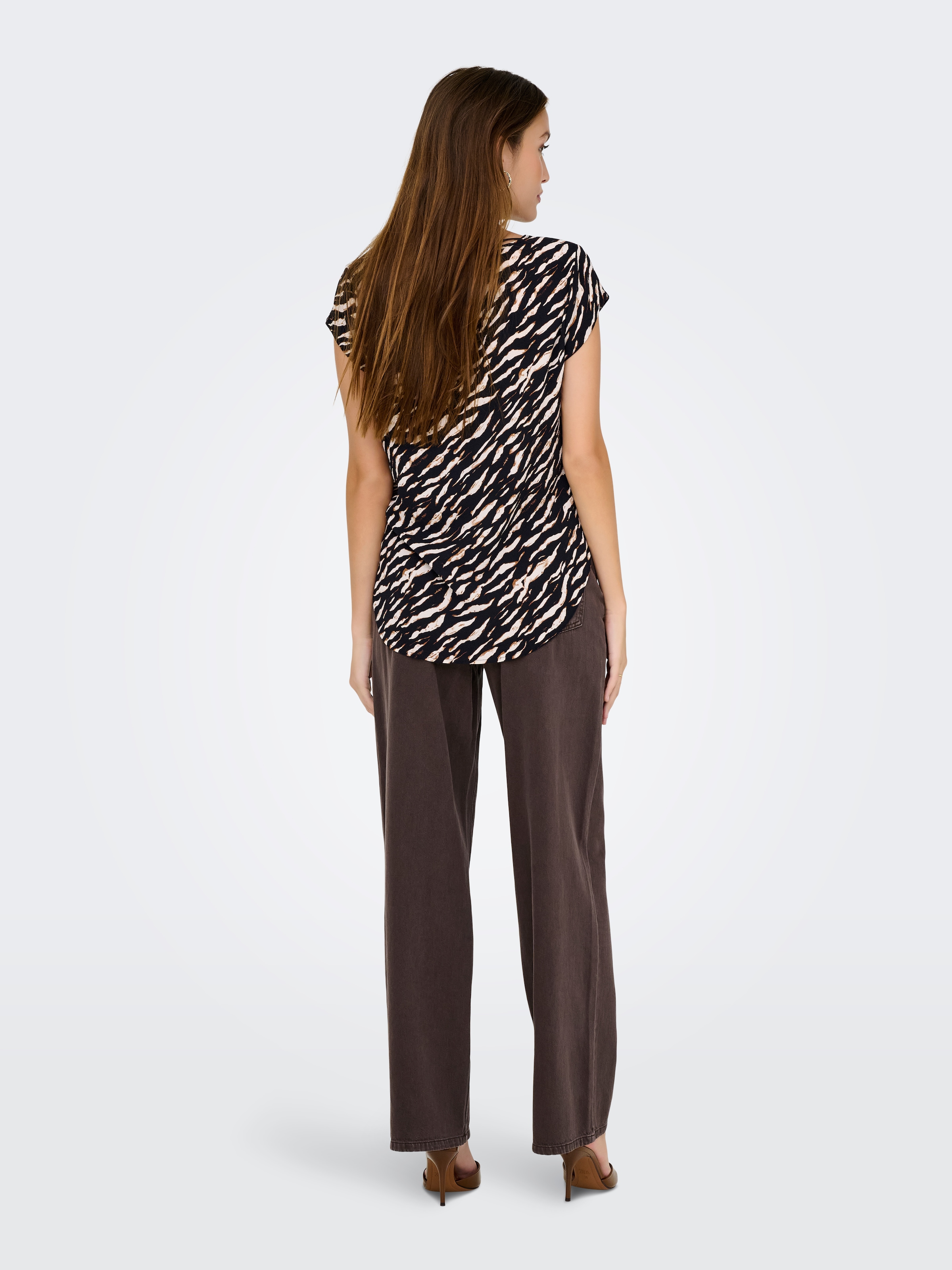 ONLY Shirtbluse »ONLVIC S/S AOP TOP NOOS PTM«, mit Allover Druck