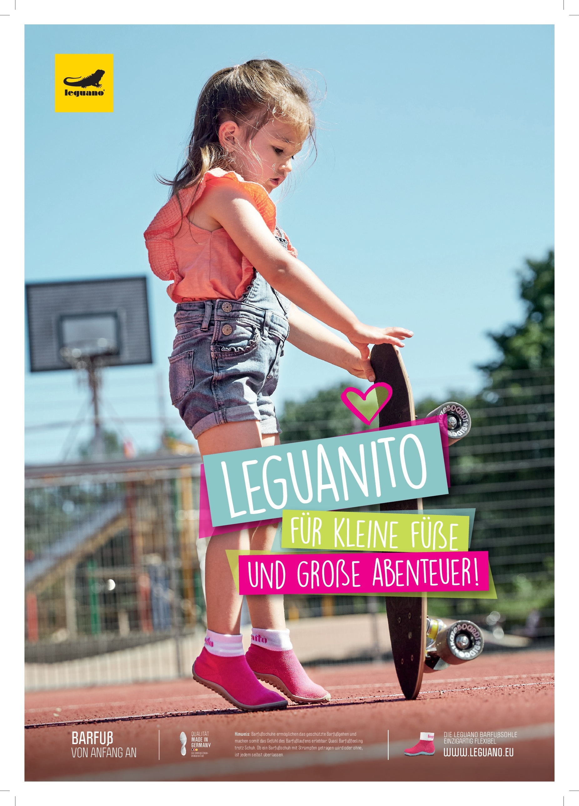 Leguano Barfussschuh »LEGUANITO«  Schlupschuh, Freizeitschuh, Hausschuh fördert optimal den Laufprozess