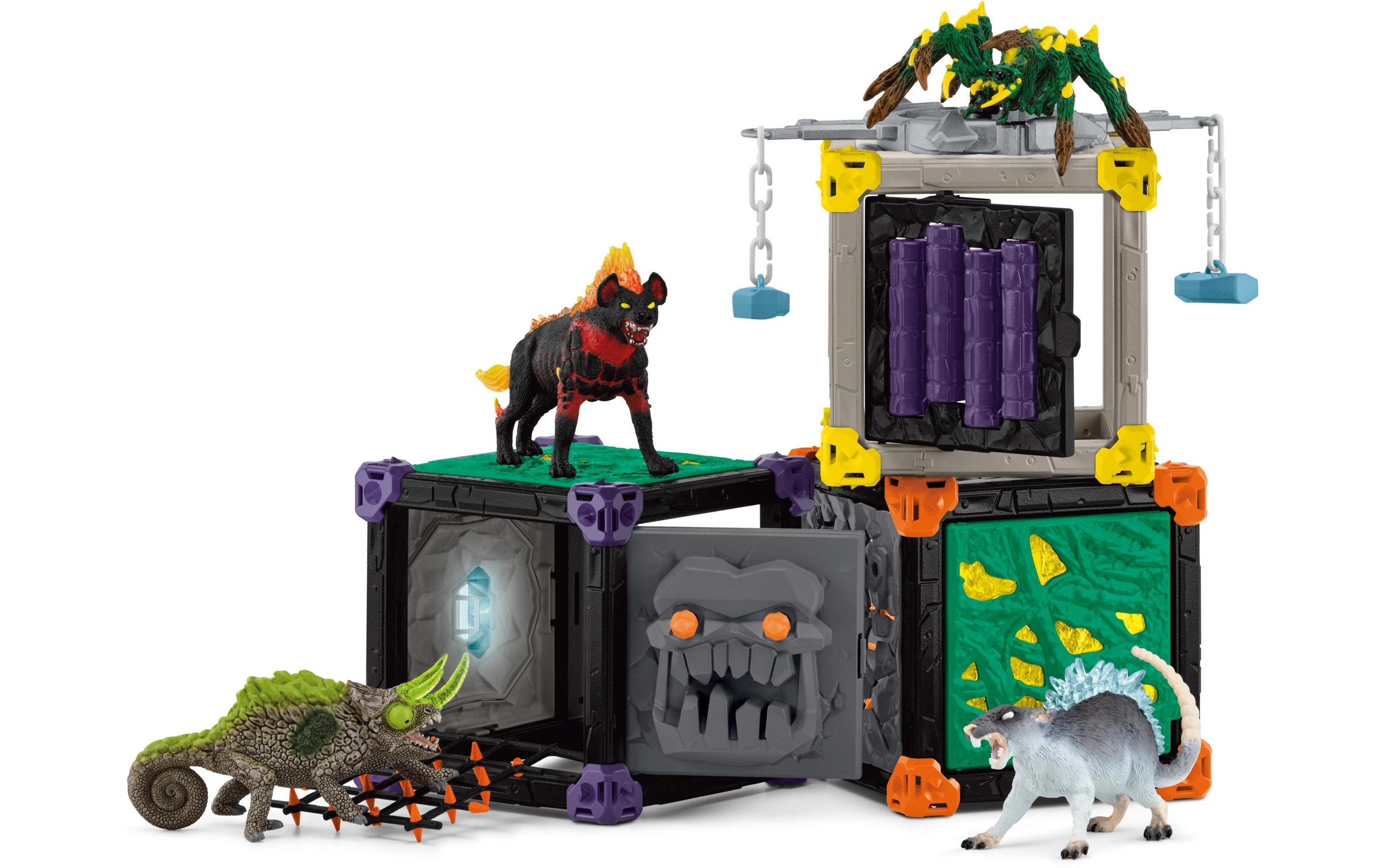 Schleich® Spielwelt »BattleCave Arena: Lava vs. Schatten«, (61 tlg.)