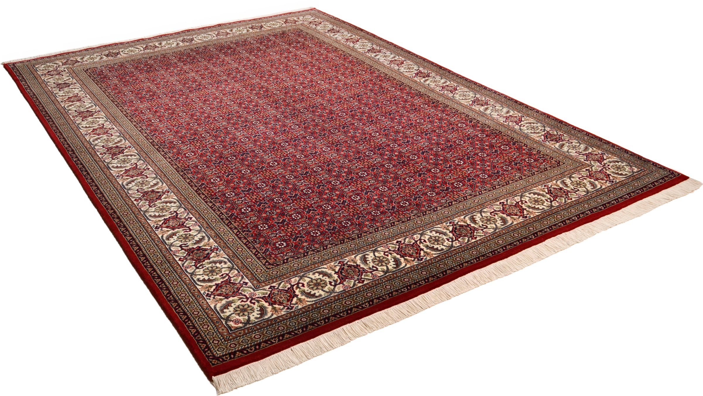Image of THEKO Orientteppich »Sirsa Seta Bidjar«, rechteckig, 12 mm Höhe, Flor aus 20% Seide, handgeknüpft, mit Fransen, ideal im Wohnzimmer & Schlafzimmer bei Ackermann Versand Schweiz