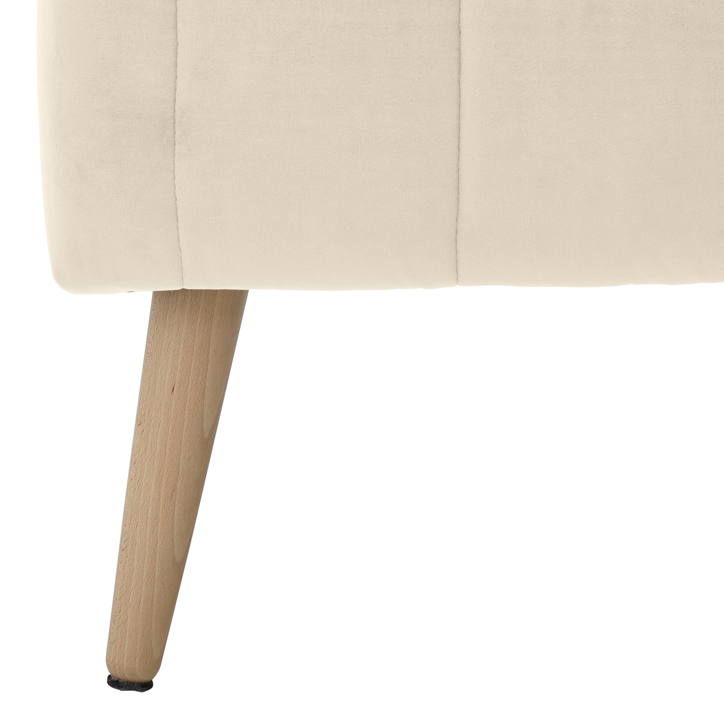 INOSIGN Truhenbank »AMIRA Sitzbank mit Stauraum, Masse B/T/H: 81/36/43 cm«, mit Staufach, in 3 Bezugsqualitäten mit feiner Steppung