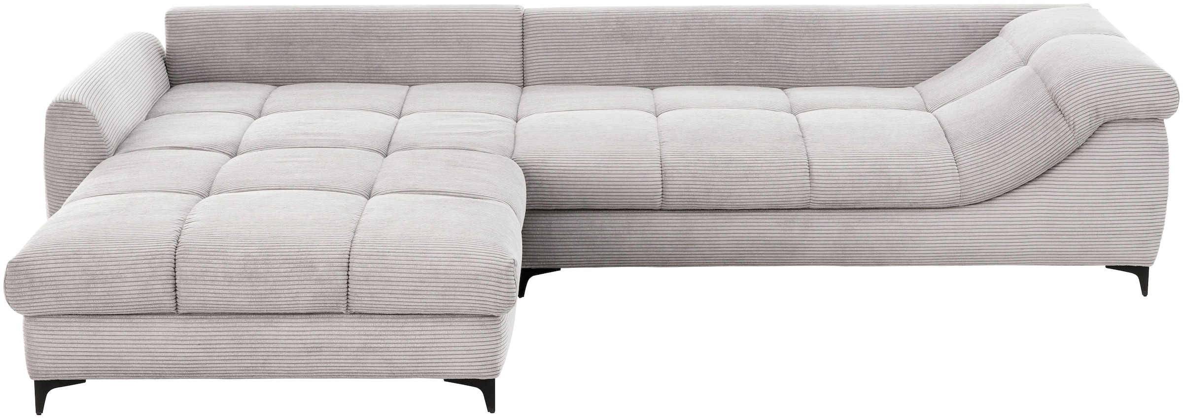 Mr. Couch Ecksofa »Ronaldo, L-Form, wahlweise mit Kaltschaum« mit Kaltschaum, bis 140 kg pro Sitzplatz belastbar