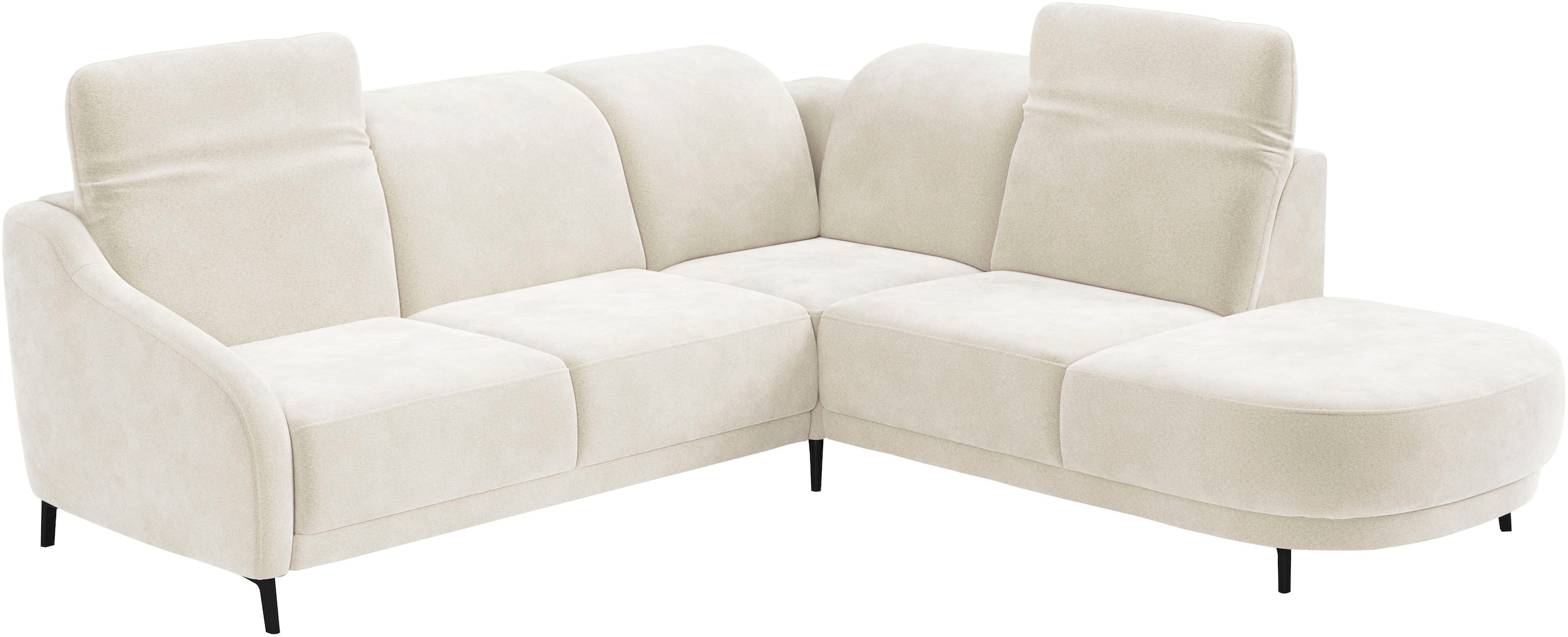 sit&more Ecksofa »Blues L-Form« wahlweise mit Klapptisch und USB