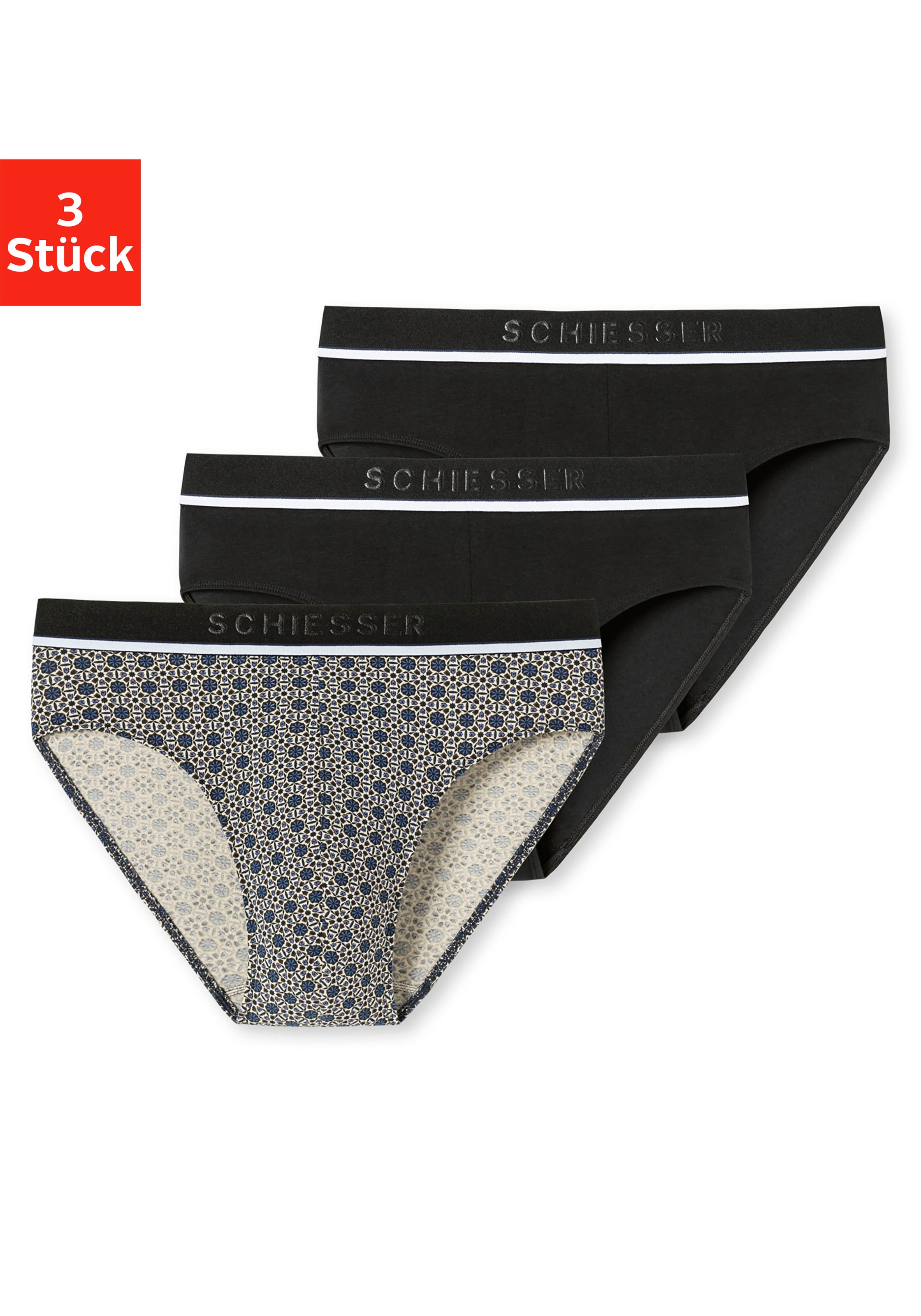 Image of Schiesser Slip, (3 St.), mit breitem Webbund bei Ackermann Versand Schweiz