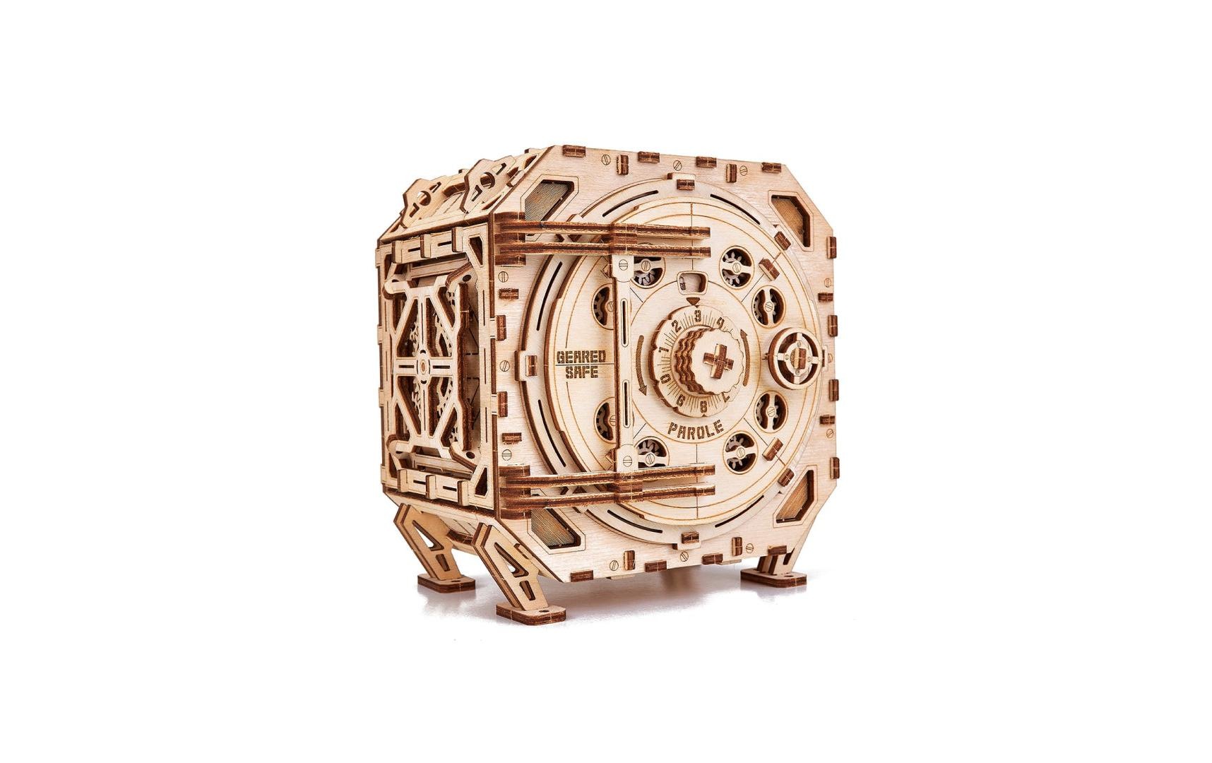 Image of Spielbausteine "WoodTrick Mechanischer Safe"