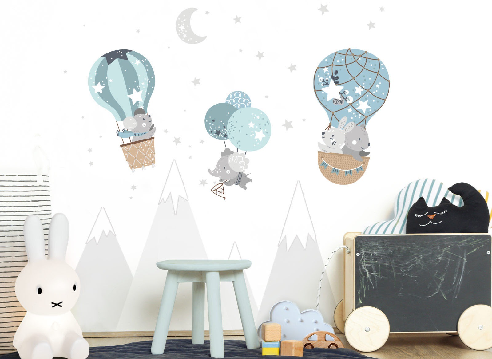 Image of little DECO Wandtattoo »Little Deco Wandtattoo Tiere im Heissluftballon« bei Ackermann Versand Schweiz