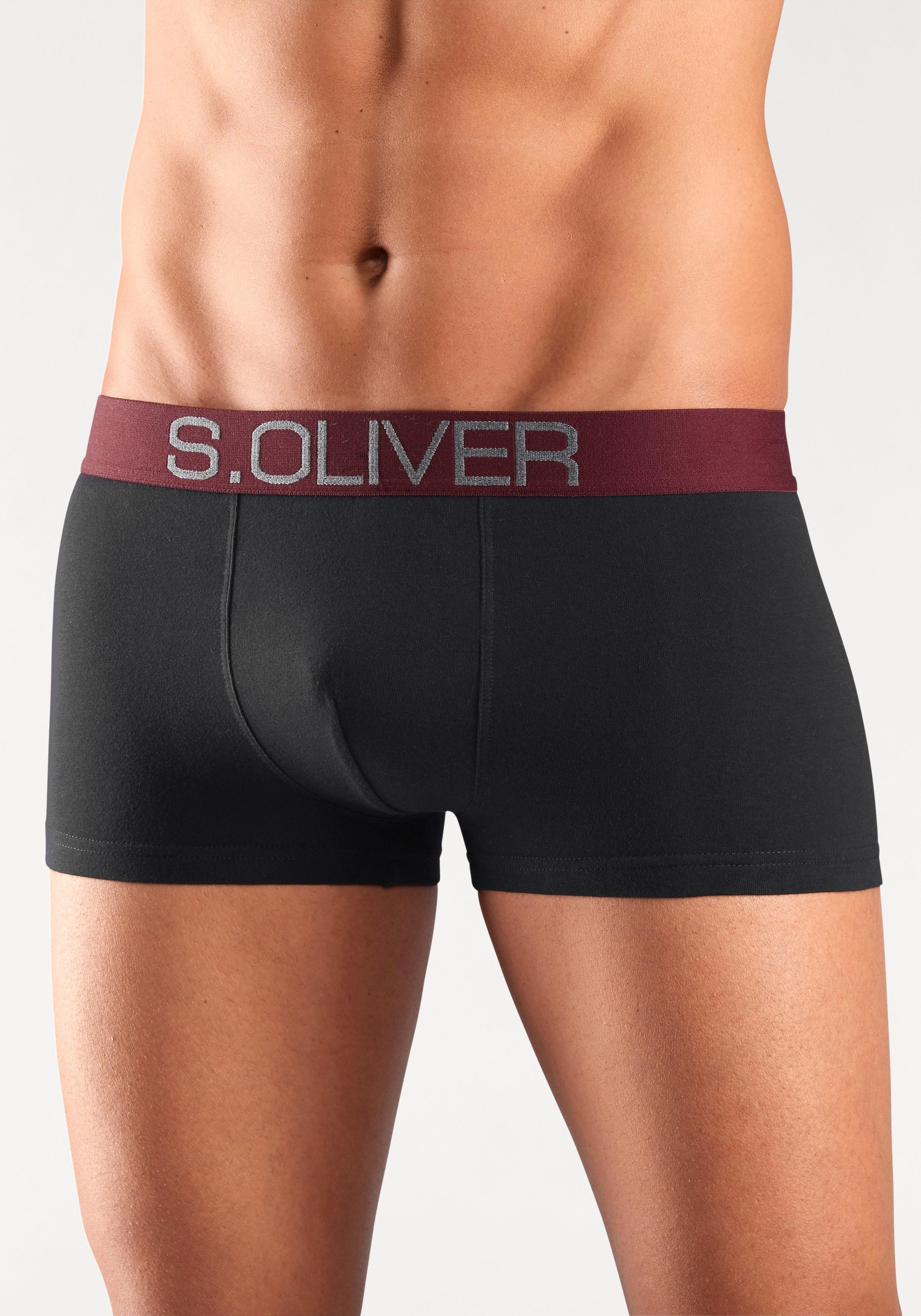 s.Oliver Boxer »Boxershorts für Herren«, (Packung, 4 St.), in Hipster-Form aus Baumwoll-Mix