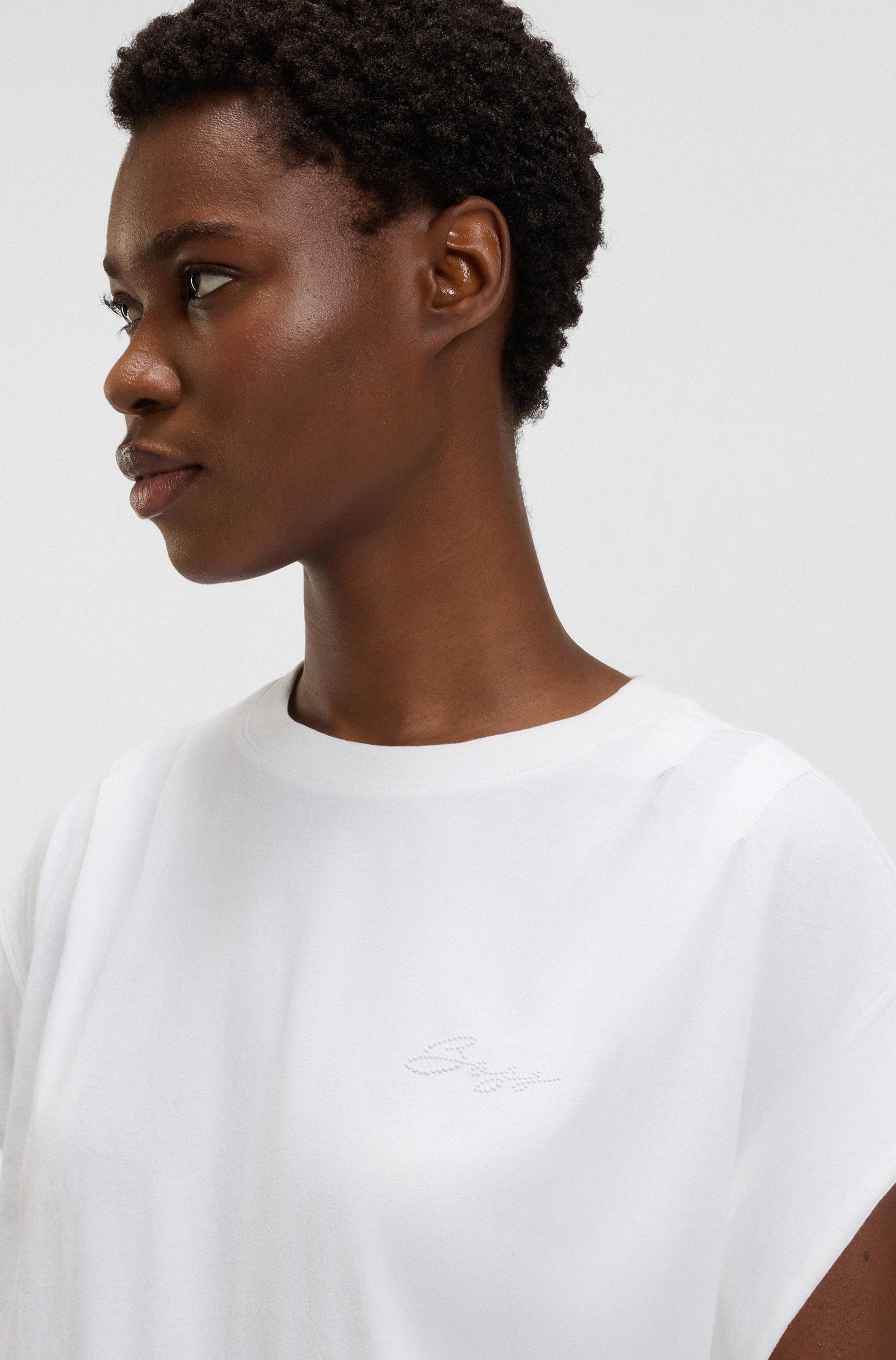 BOSS ORANGE T-Shirt »Ecolorado Premium Damenmode«, Relaxed Fit aus Baumwoll-Jersey