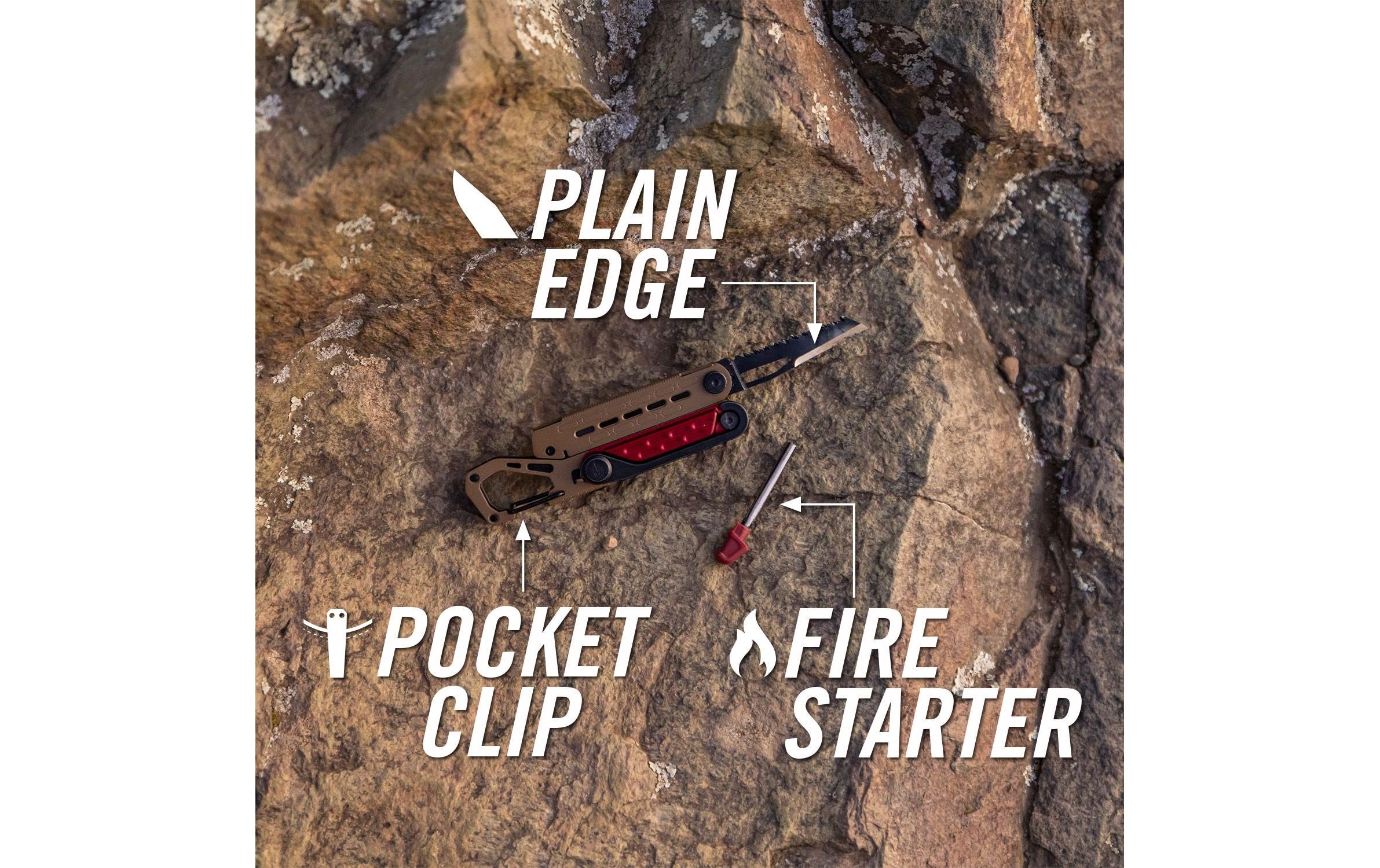 Gerber Multitool »Camping-Tool STAKEOUT SPARK 10 Funktionen, Coyote«