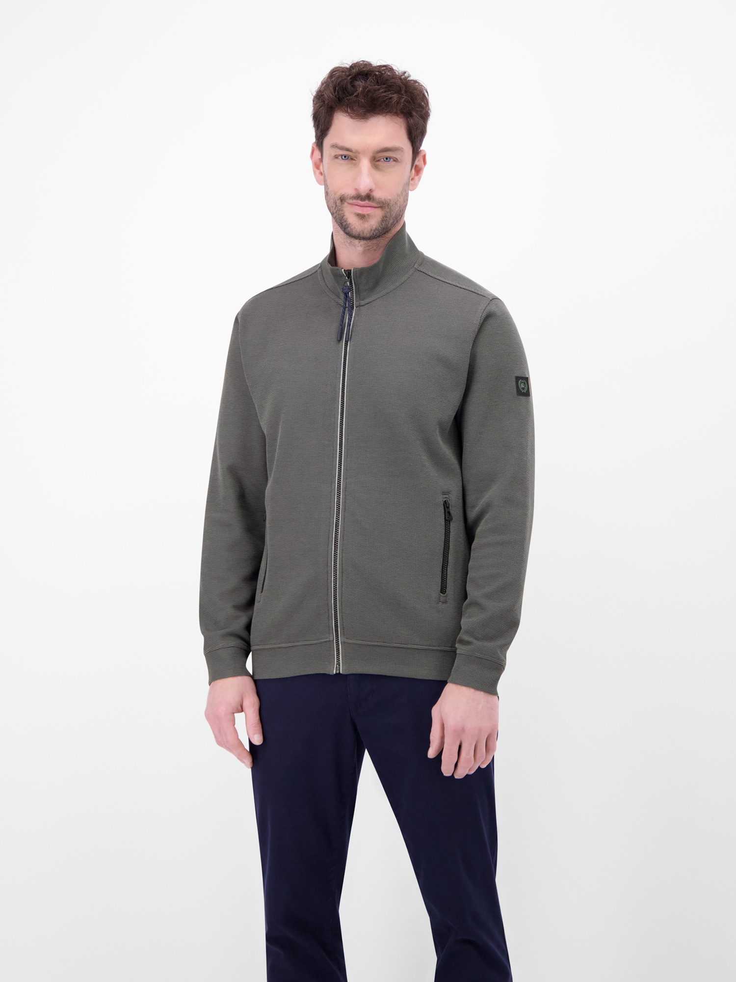 Image of LERROS Sweatjacke "Sweatjacke aus Baumwollmischgewebe"