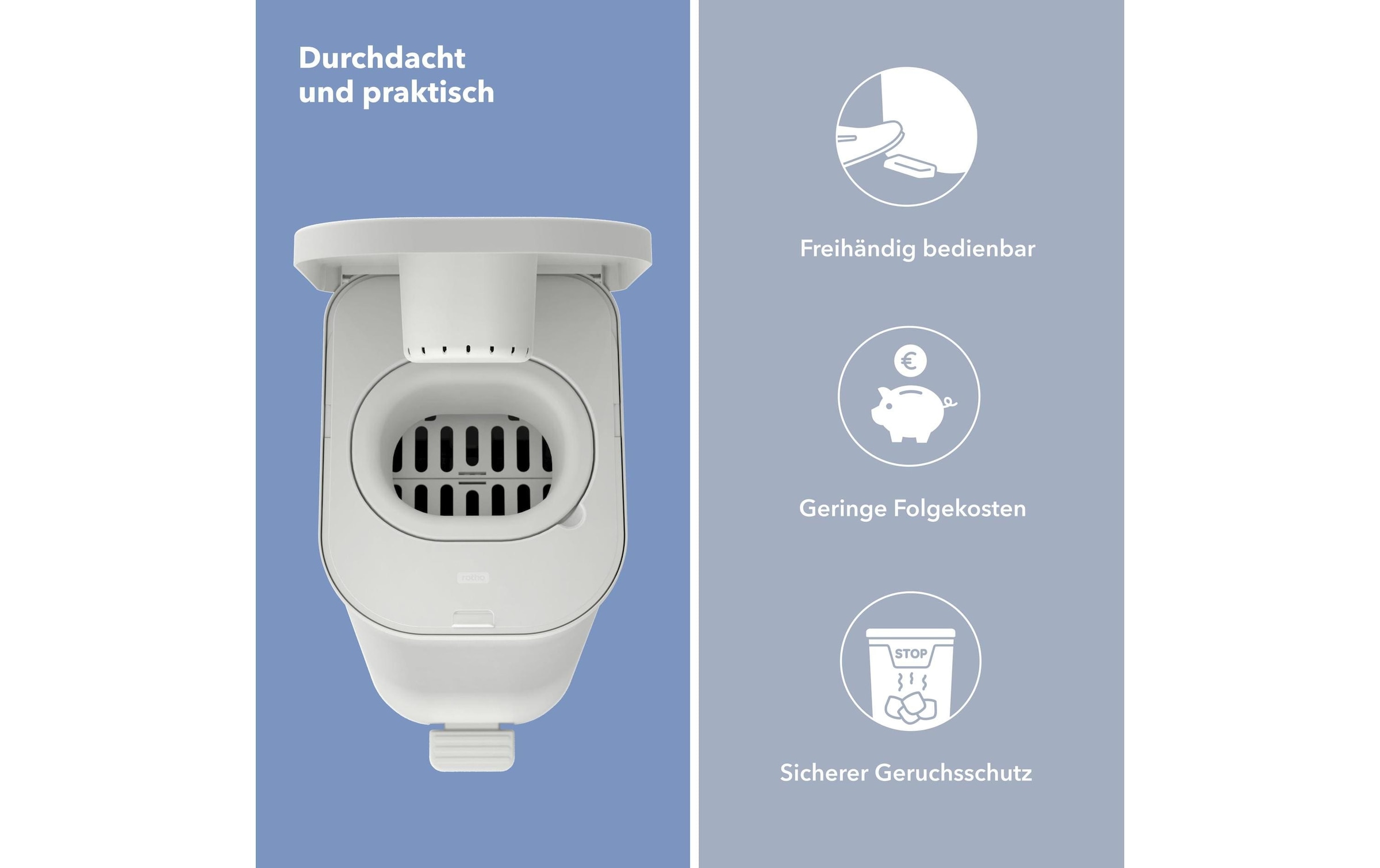 Rotho Babydesign Seau à couches »Yuma Farmtiere 35 l«