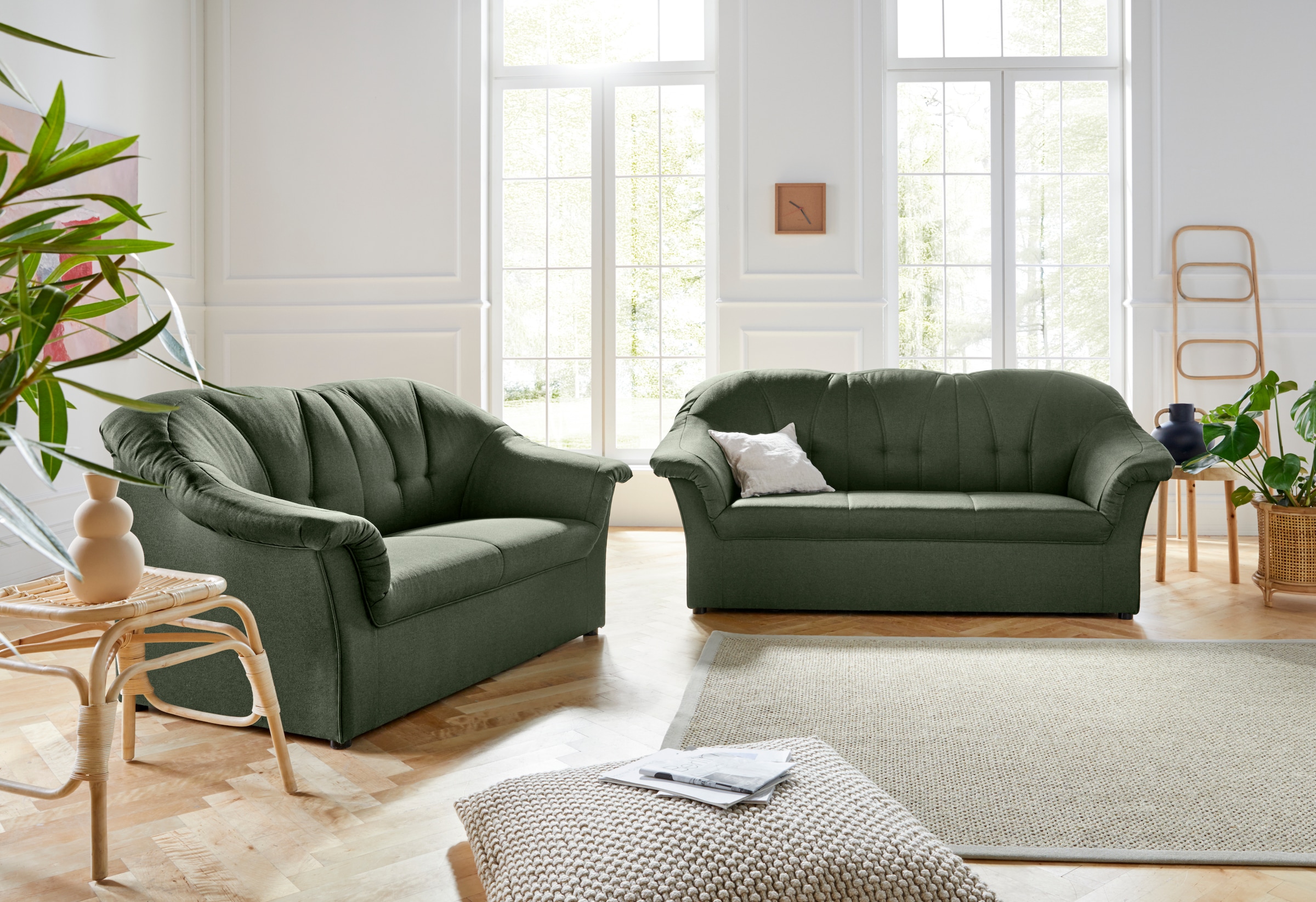 DOMO collection Polstergarnitur »Pegnitz« Set,  3-Sitzer & 2-Sitzer-Set