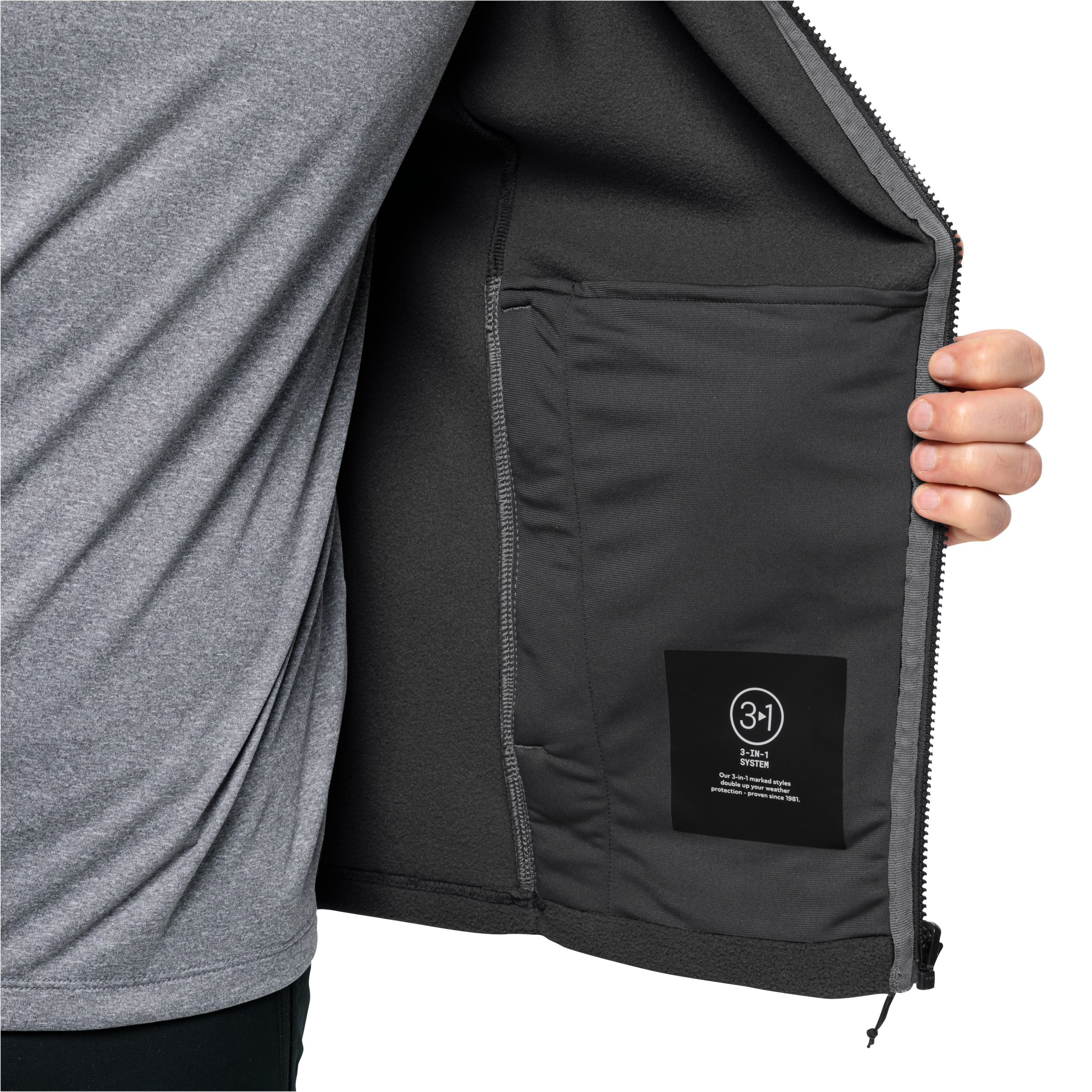 Jack Wolfskin Veste polaire »WINTERSTEIN FZ M« wärmend aus POLARTEC 200, teilweise recycelt, Übergangsjacke