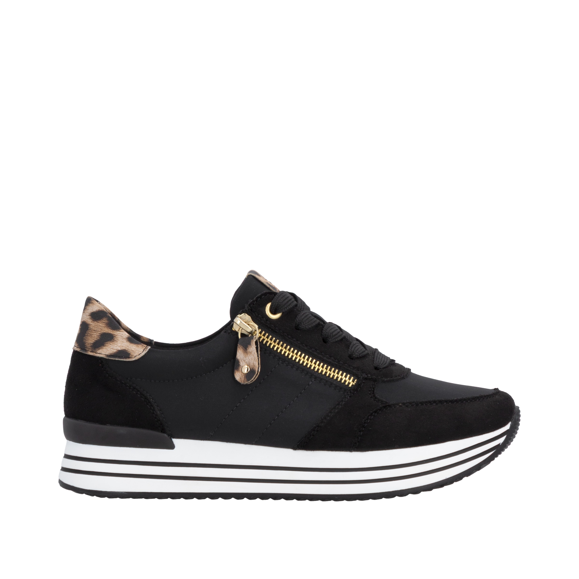 Remonte Baskets à plateforme  Chaussure de loisir, chaussure basse, à lacets avec fermeture éclair latérale