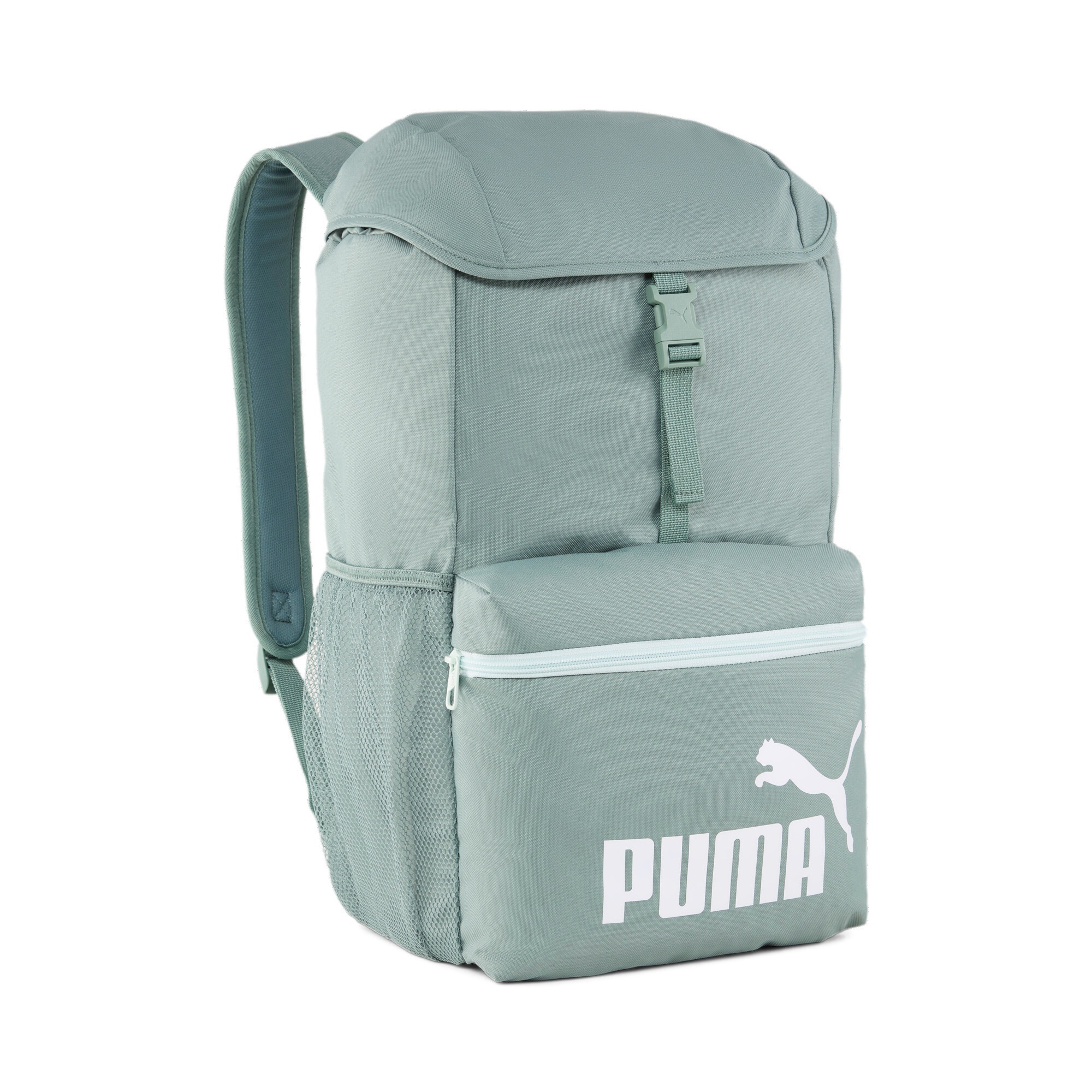 Image of PUMA Rucksack "PHASE HOODED BACKPACK" mit Klappe, mit mehreren Taschen, Hauptfach mit Schnallenverschluss