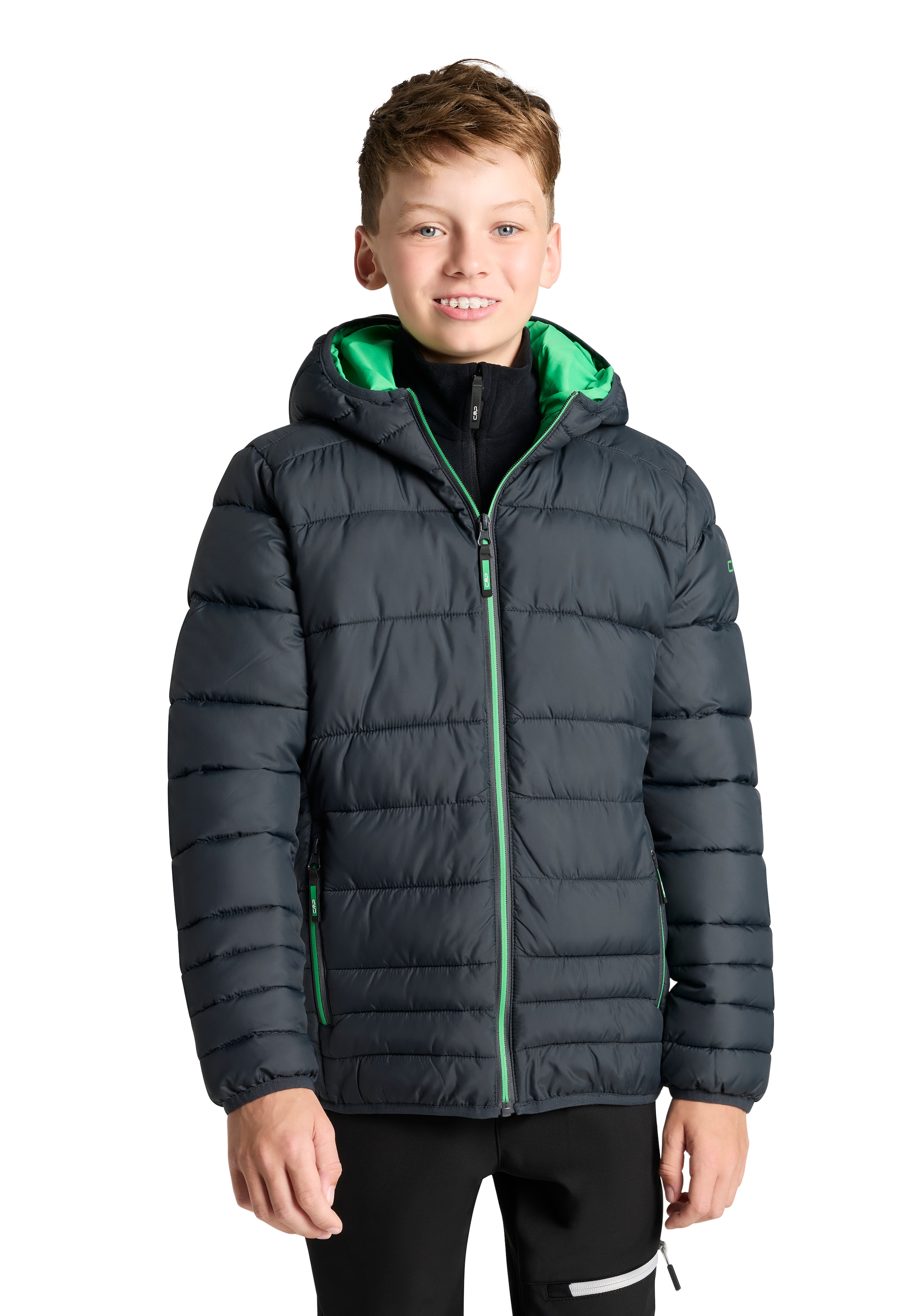 Image of CMP Steppjacke "KID JACKET FIX HOOD" mit Kapuze wärmend & winddicht & wasserabweisend, für Kinder, Übergangsjacke