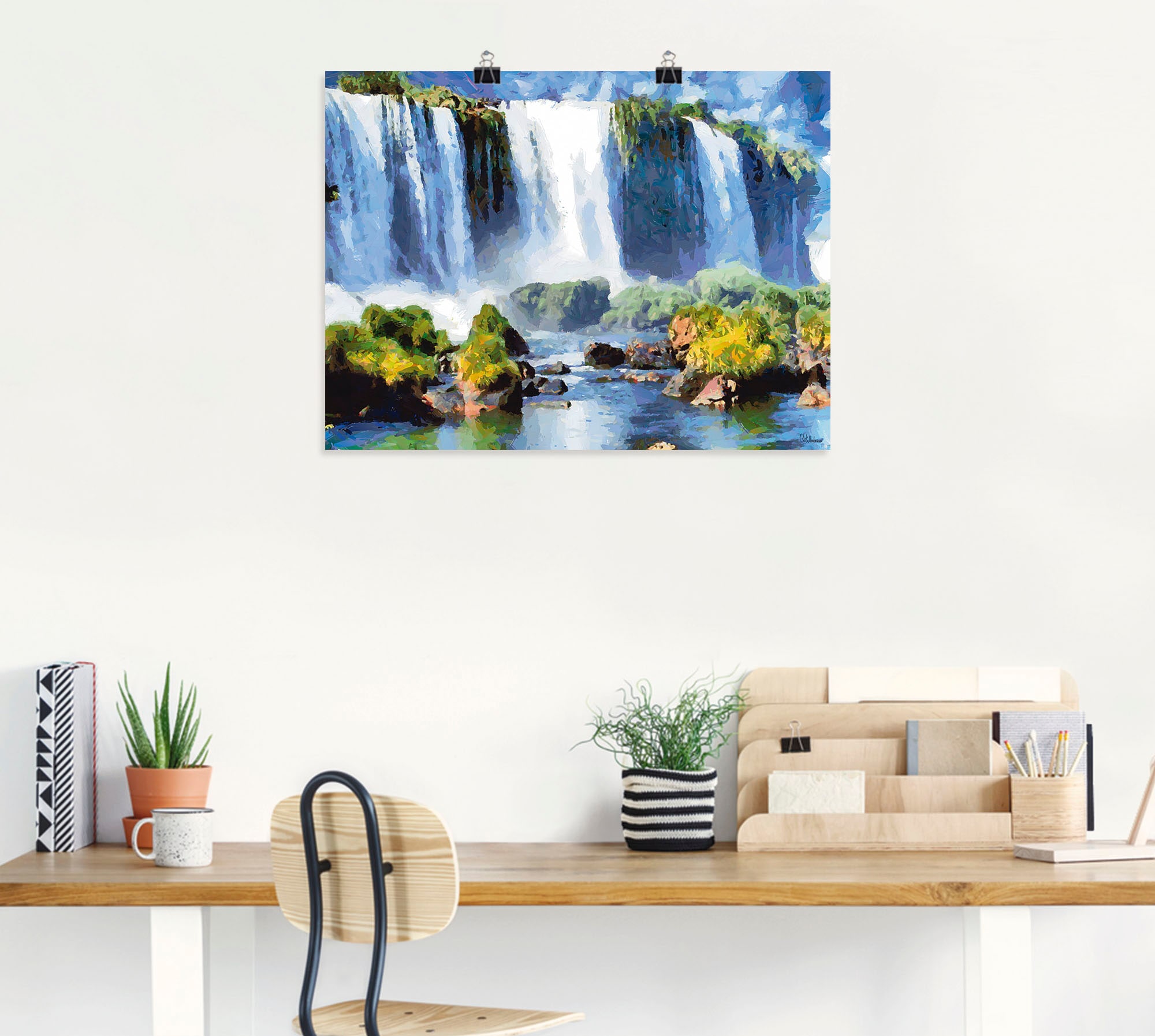 Artland Poster »Iguazu Wasserfälle II«, Wasserfallbilder, (1 St.), als Alubild, Leinwandbild, Wandaufkleber oder Poster in versch. Grössen