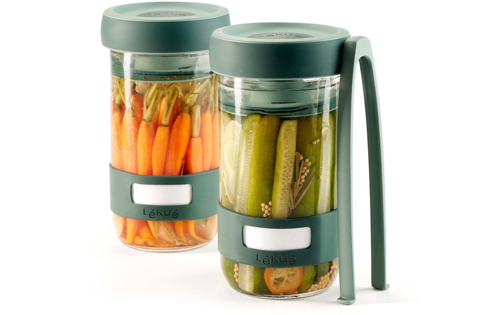 Lunchbox »Lékué 700 ml, Glas, 2 Stück«, (1 tlg.)