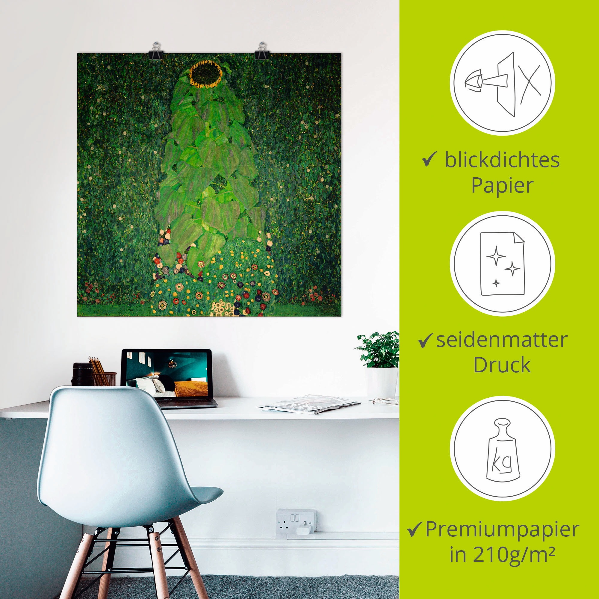 Artland Wandbild »Die Sonnenblume«, Blumen, (1 St.), als Leinwandbild, Poster in verschied. Grössen