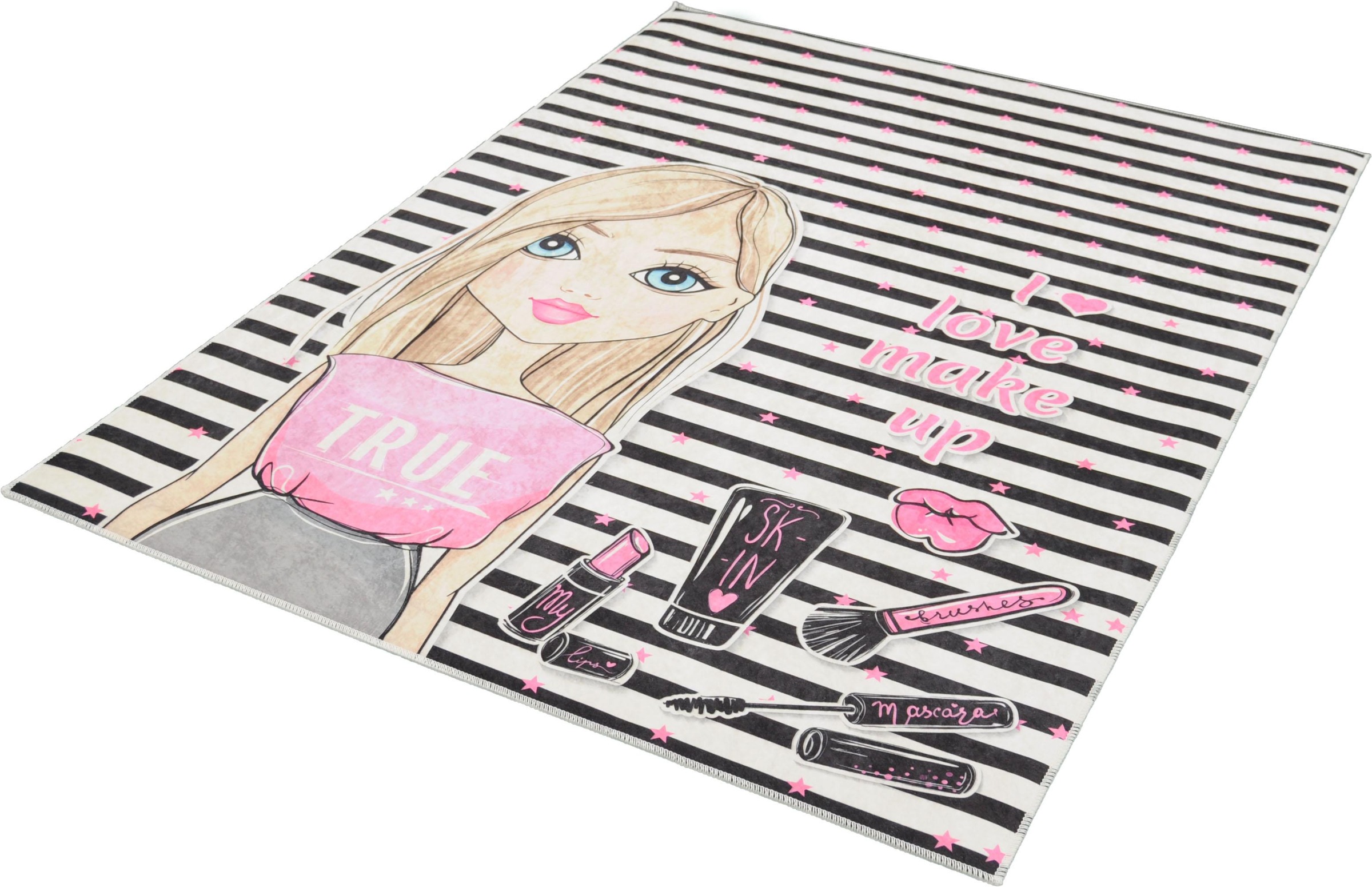 Image of merinos Teppich »Sunshine Kids1097«, rechteckig, 3 mm Höhe, Girly Design, Kurzflor, Wohnzimmer bei Ackermann Versand Schweiz