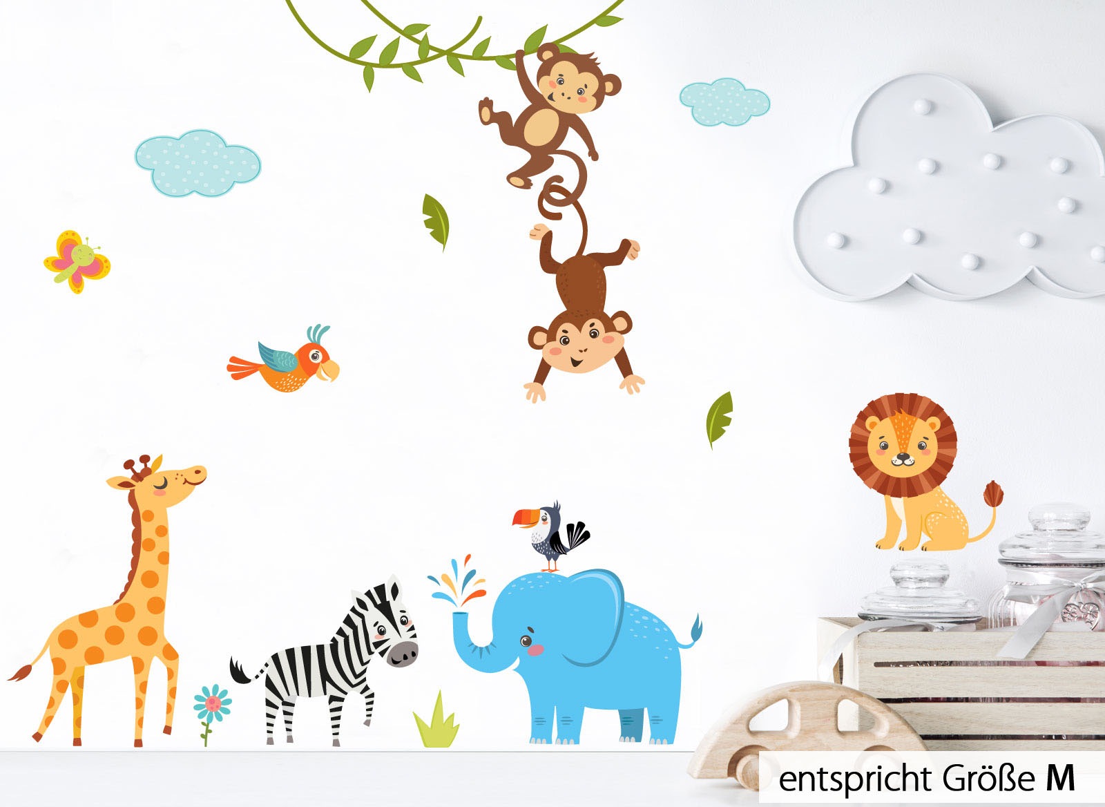 Image of little DECO Wandtattoo »Little Deco Wandtattoo Dschungeltiere« bei Ackermann Versand Schweiz