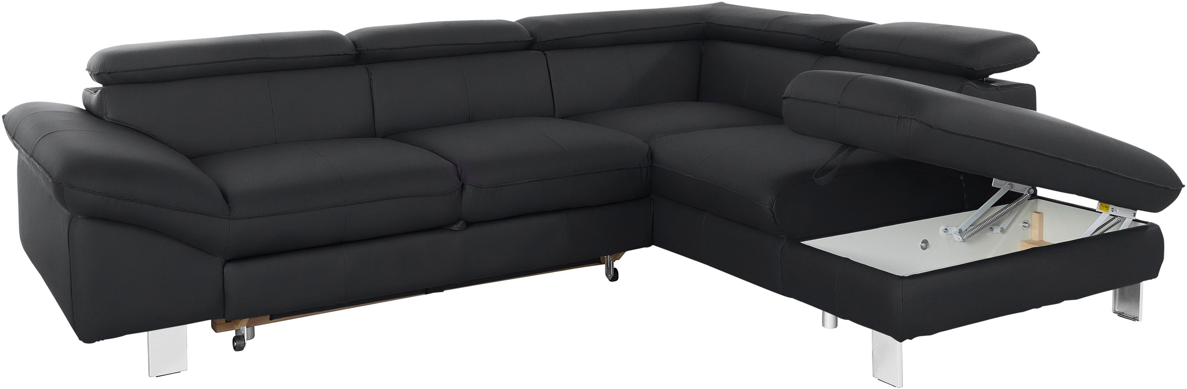 COTTA Ecksofa »Driver L-Form«, mit Kopfteilverstellung, wahlweise mit Bettfunktion & Bettkasten
