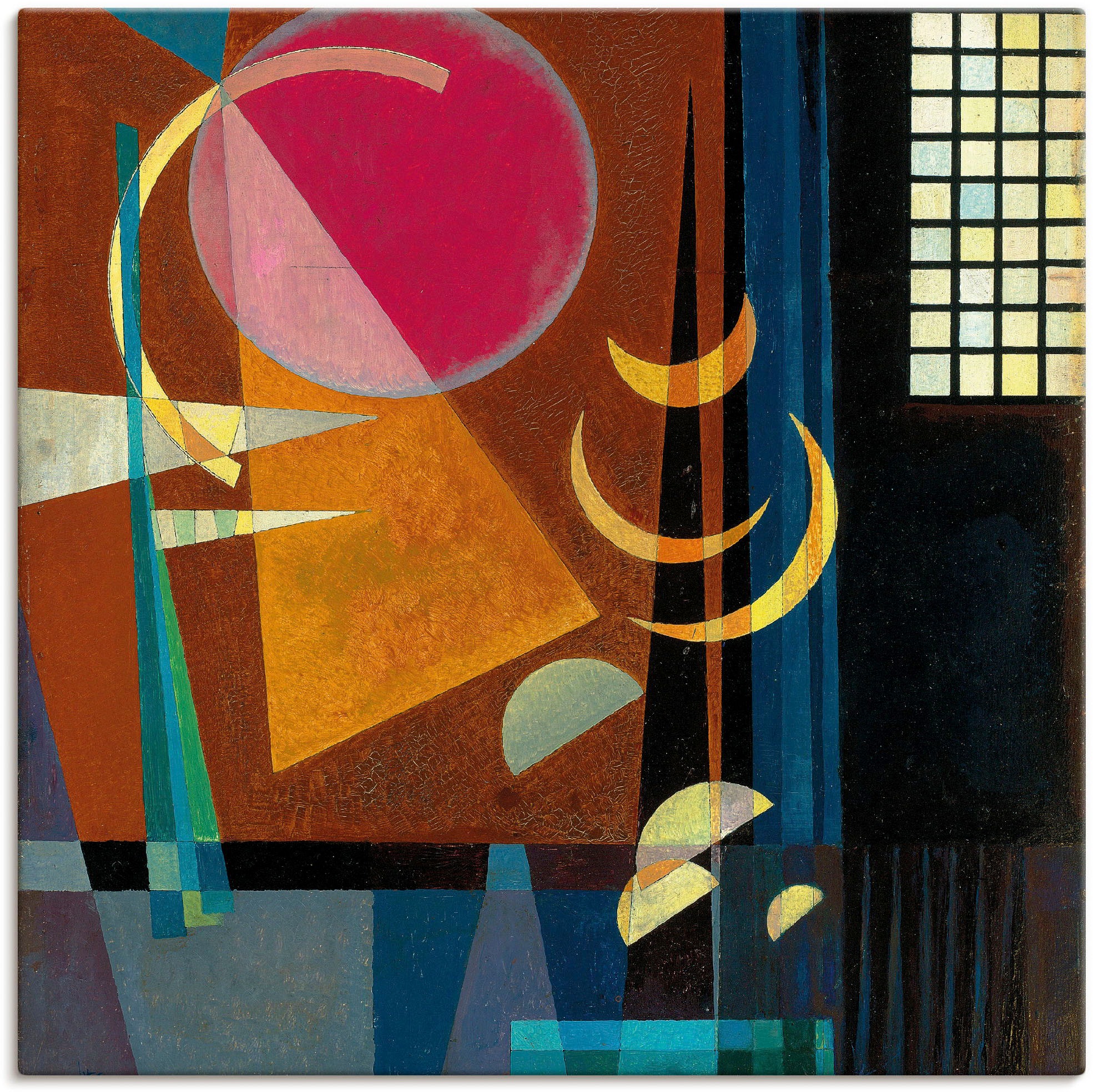 Image of Artland Wandbild »Scharf-ruhig. 1927«, Muster, (1 St.), in vielen Grössen & Produktarten -Leinwandbild, Poster, Wandaufkleber / Wandtattoo auch für Badezimmer geeignet bei Ackermann Versand Schweiz