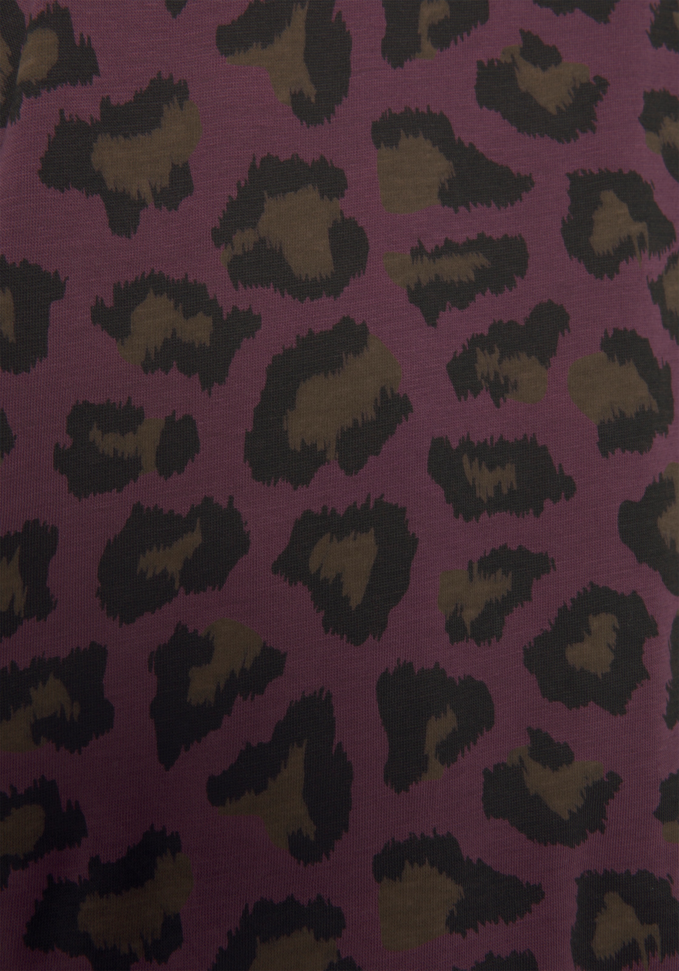 Vivance Dreams Pyjama, (2 tlg.), mit tonalem Animalprint