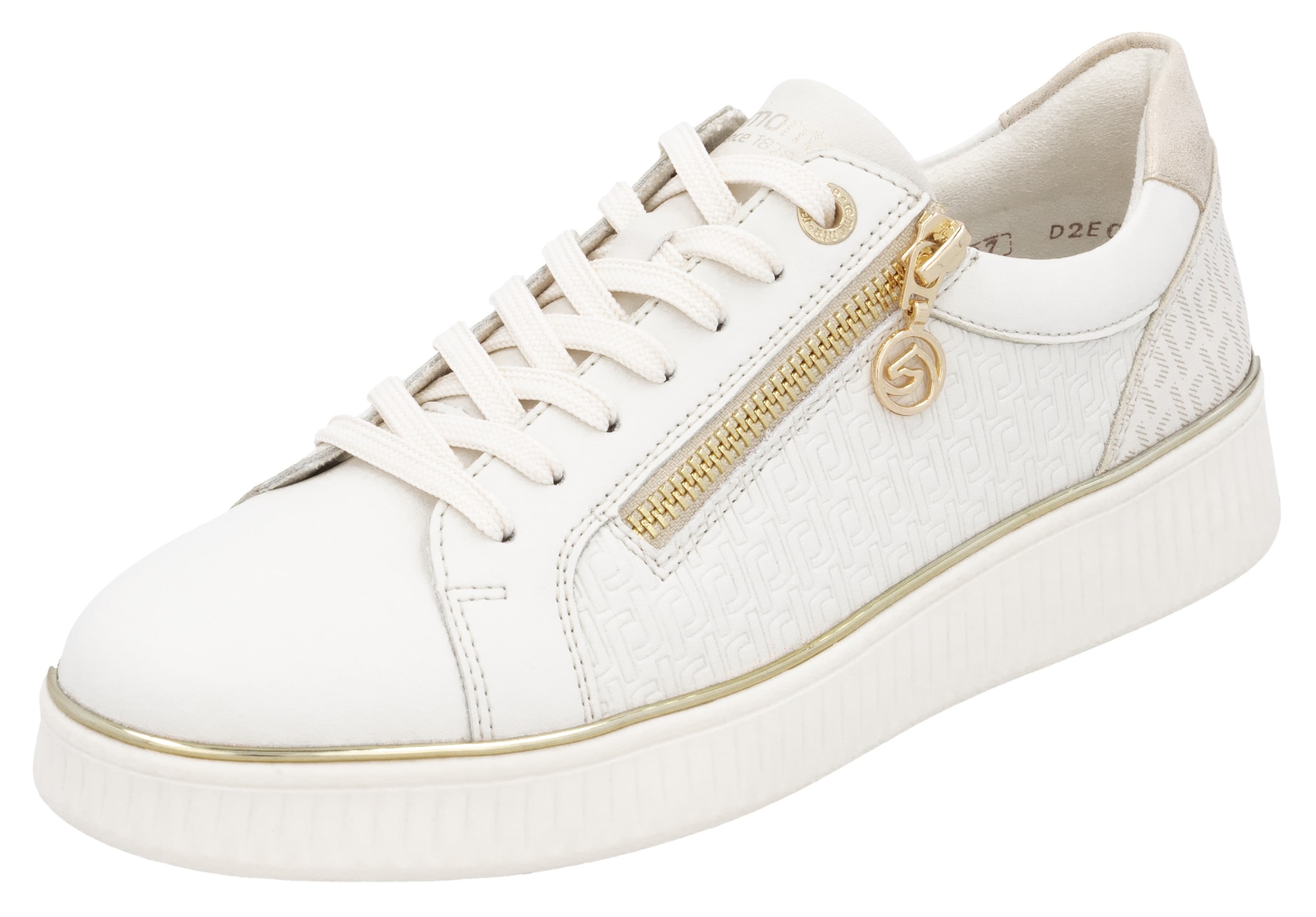 Image of Remonte Plateausneaker, Freizeitschuh, Halbschuh, Schnürerschuh, seitlicher Reissverschluss