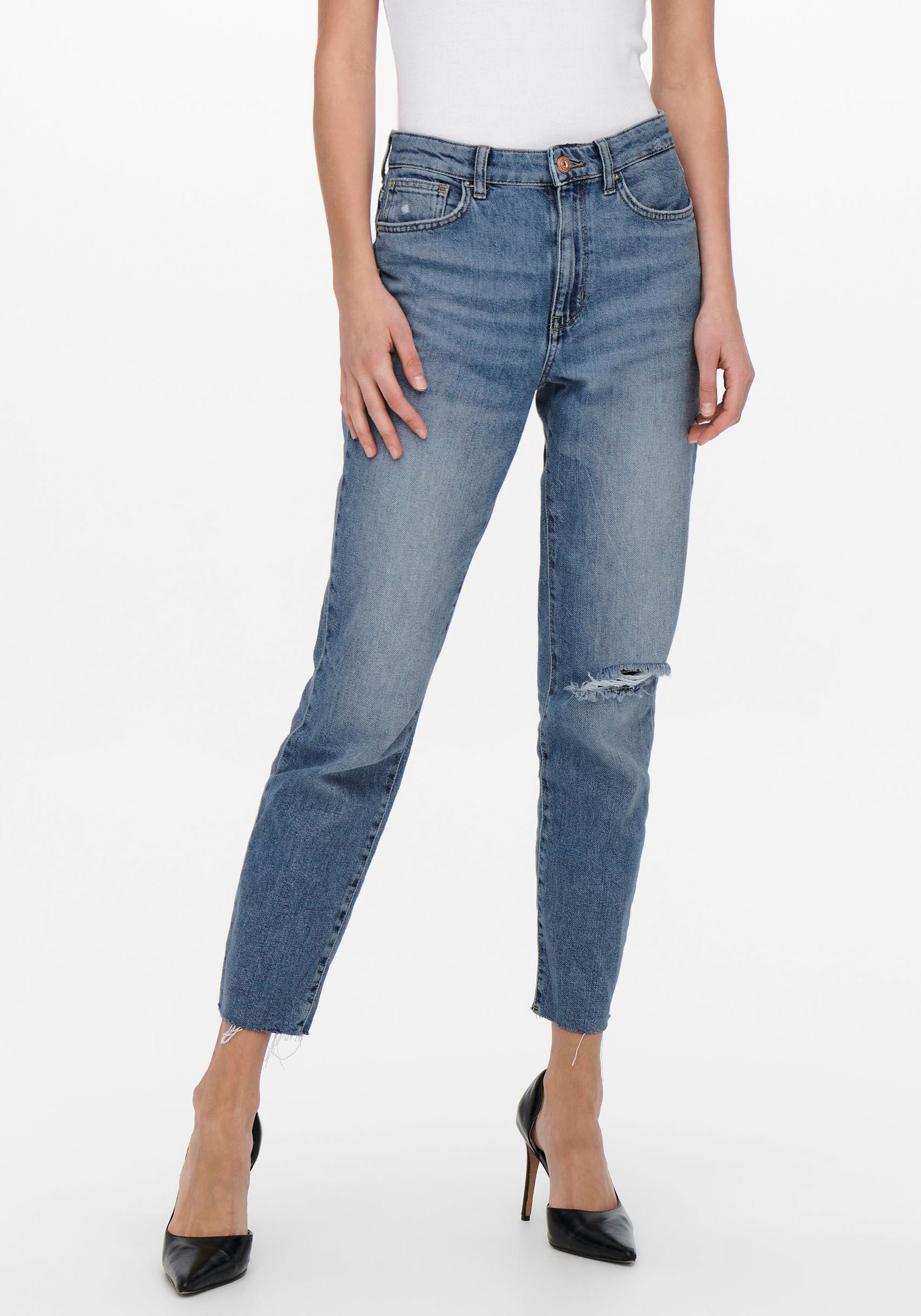 Image of Only Straight-Jeans »ONLEMILY HW ST CR AK DT DOT308« bei Ackermann Versand Schweiz
