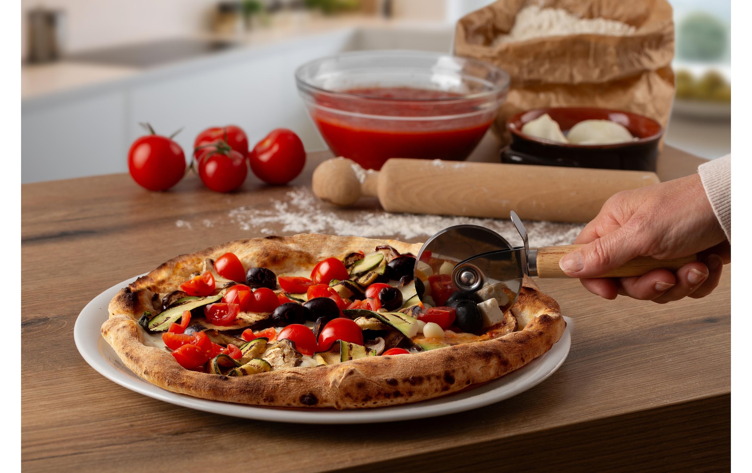 Ariete Four à pizza »3901« jusqu’à 430°C, pierre à pizza amovible, accessoires inclus