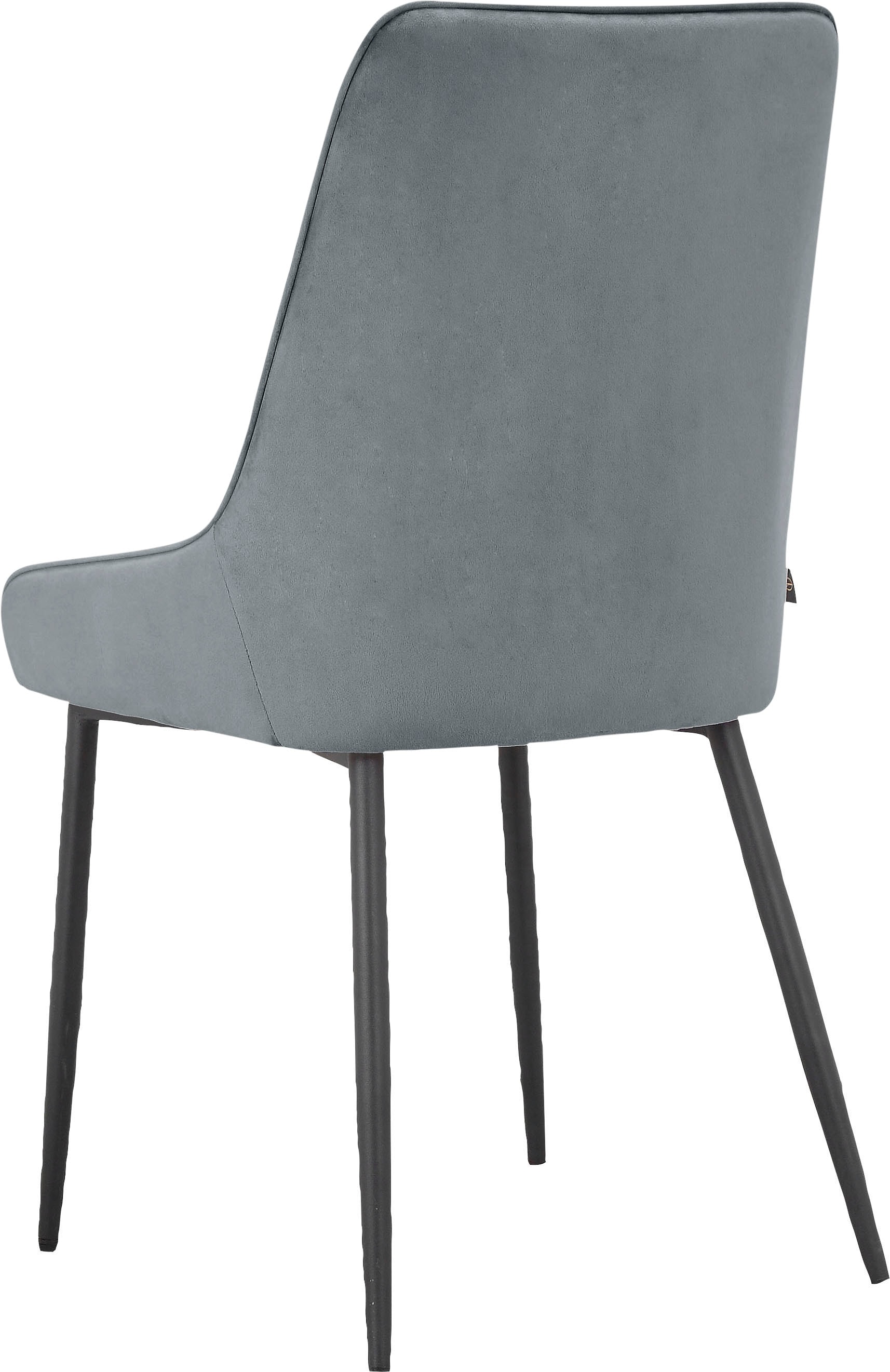 Leonique Esszimmerstuhl »Tournebu«, 2 St., Veloursstoff, Sitz und Rücken gepolstert, Velourstoff mit Steppung, Sitzhöhe 45 cm