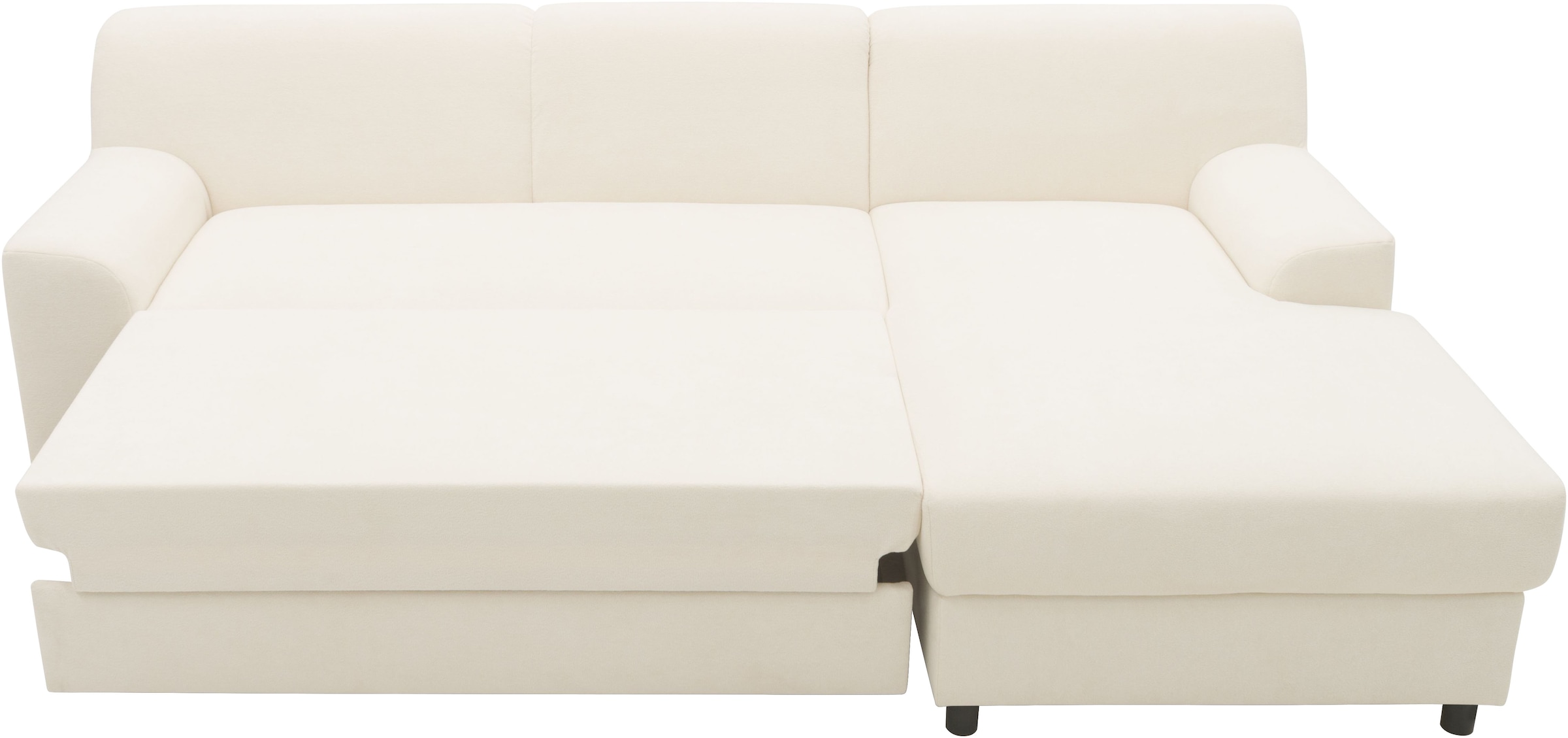 INOSIGN Ecksofa »Turah 2, L-Form, in Cord u. wasserabweisender Microfaser, Federkern«, B/T/H: 241/146/79 cm, incl. Zierkissen, wahlweise mit Bettfunktion