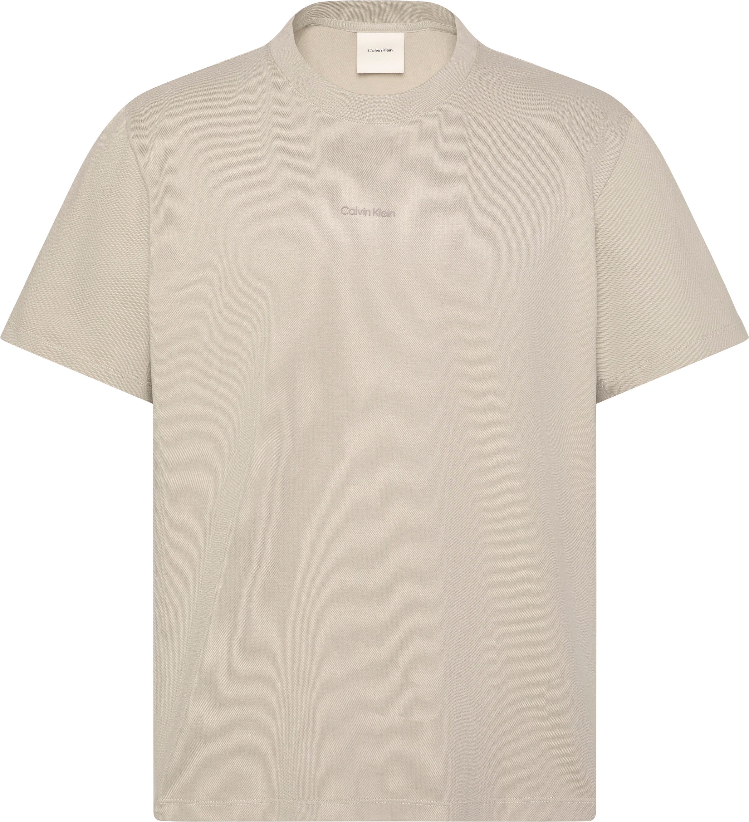 Calvin Klein T-Shirt »SS STRETCH PIQUE NANO EASY TEE« Mit Rundhalsausschnitt