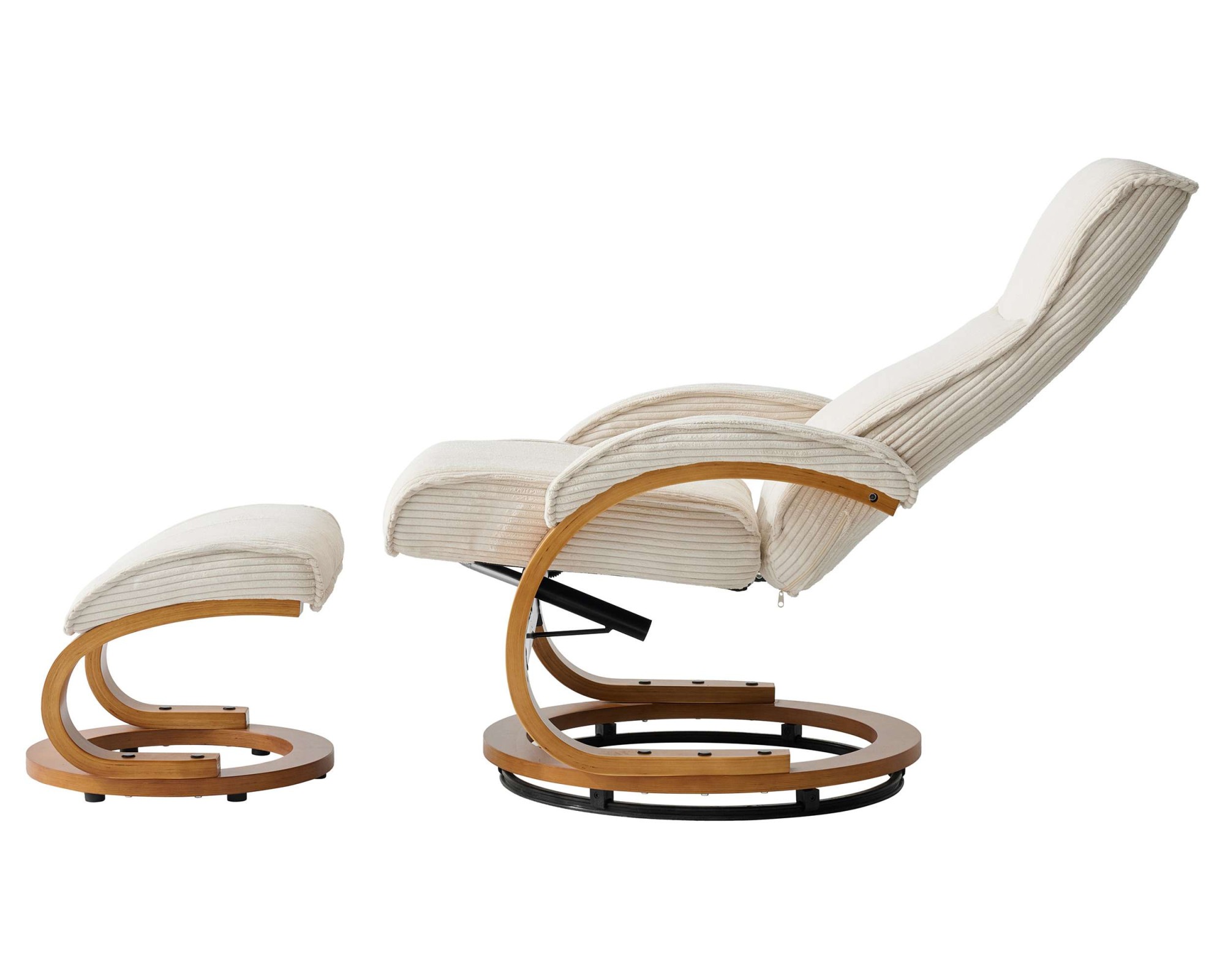 Home affaire Relaxsessel »mit Hocker PARIS neu: Cord - OTTO. Verlässliche Qualität.« bestehend aus Sessel und Hocker,  manuelle Relaxfunktion mit Drehfunktion, neu: Cord-Bezug