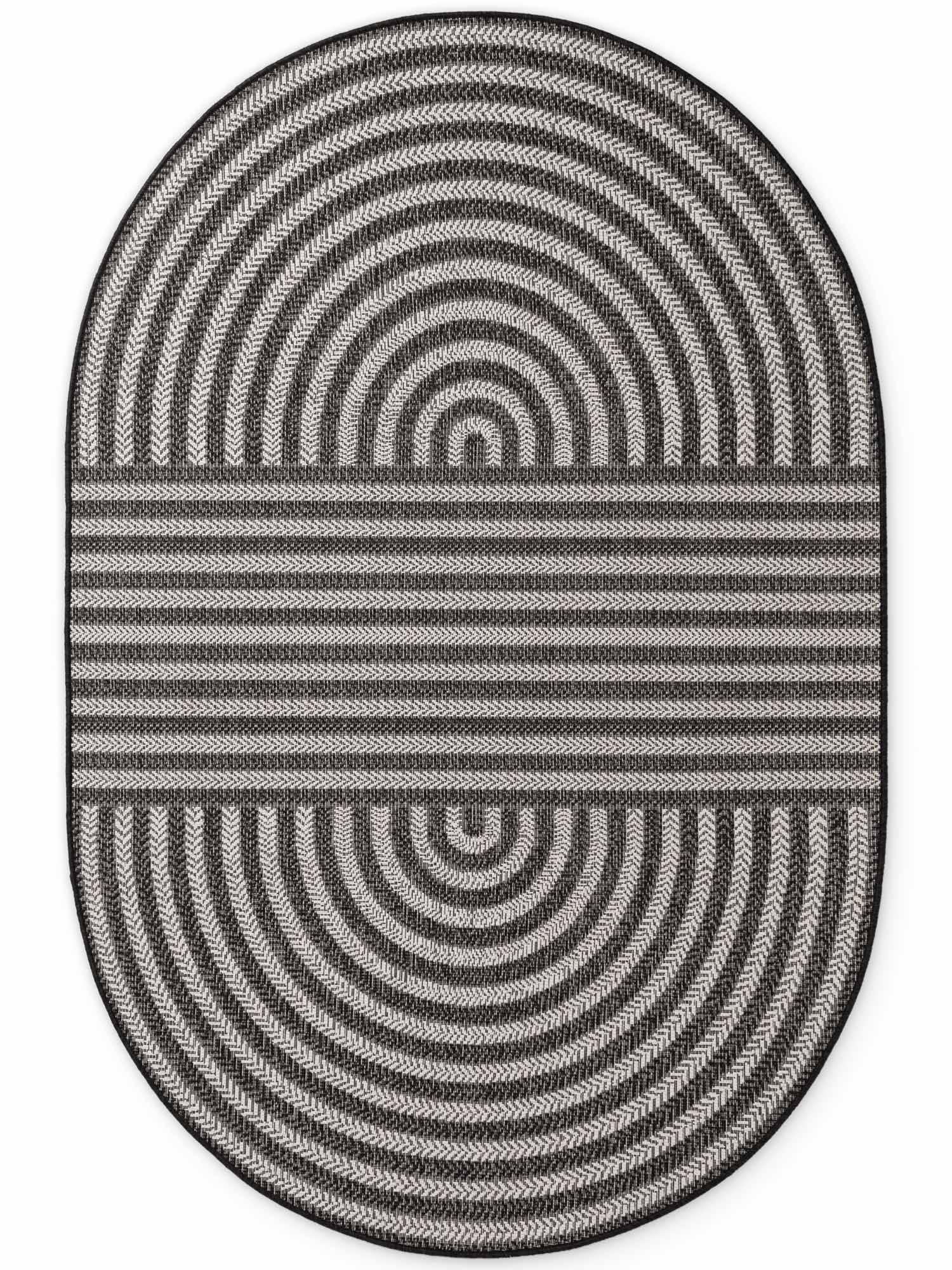 Ted Baker Tapis »Woodfield , Wendeteppich« ovale 8 mm Höhe Designteppich, Wetterfest, Pflegeleicht, Modern, Wohnzimmer, Terrasse