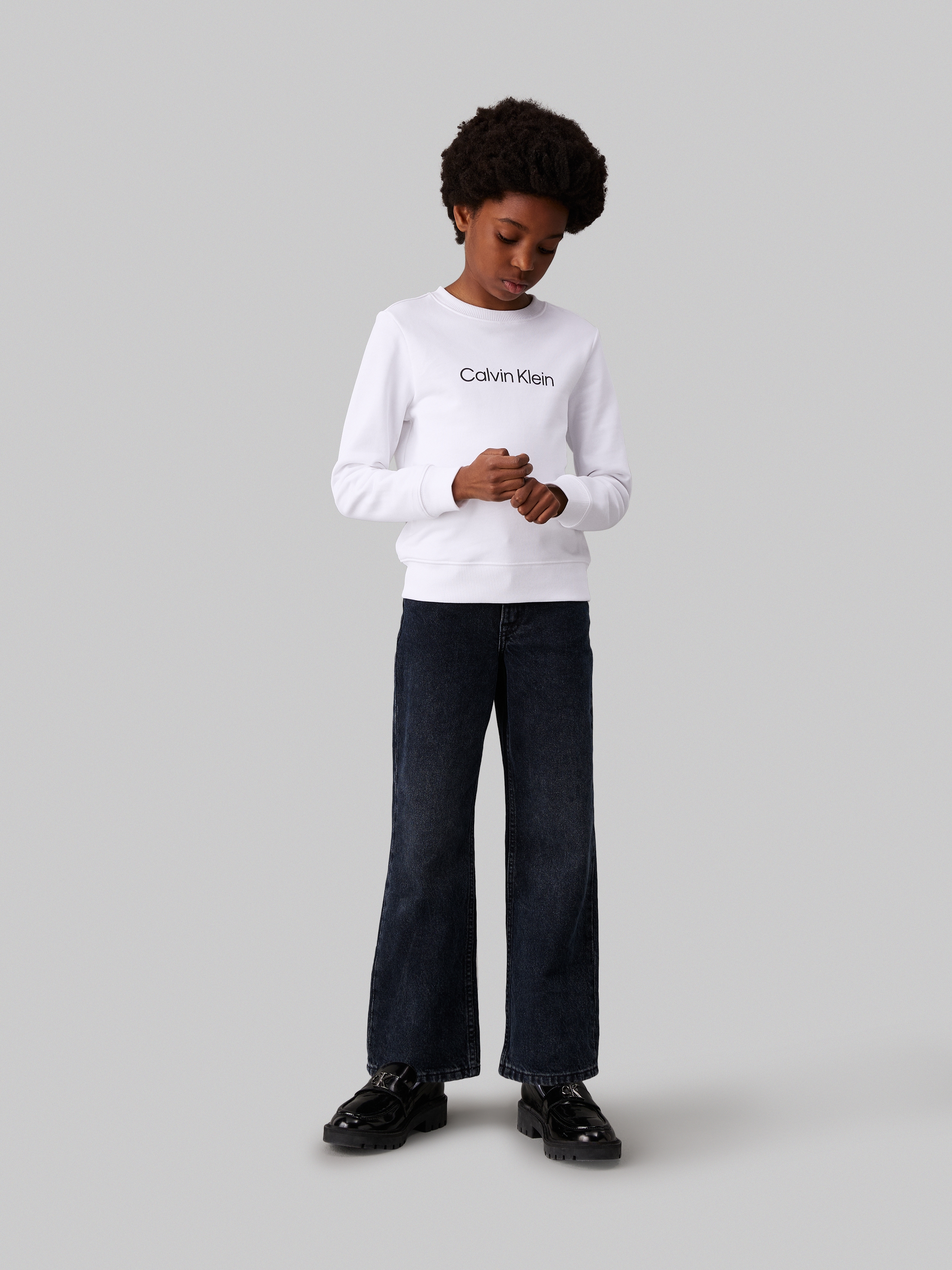 Calvin Klein Jeans Sweatshirt »INST. LOGO REGULAR CN«, mit Logoschriftzug